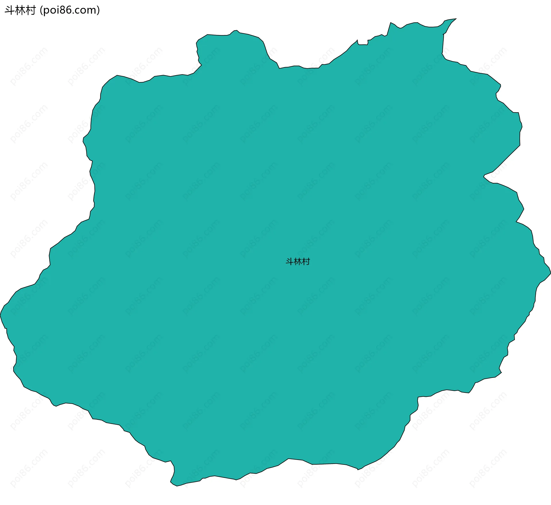 斗林村边界地图