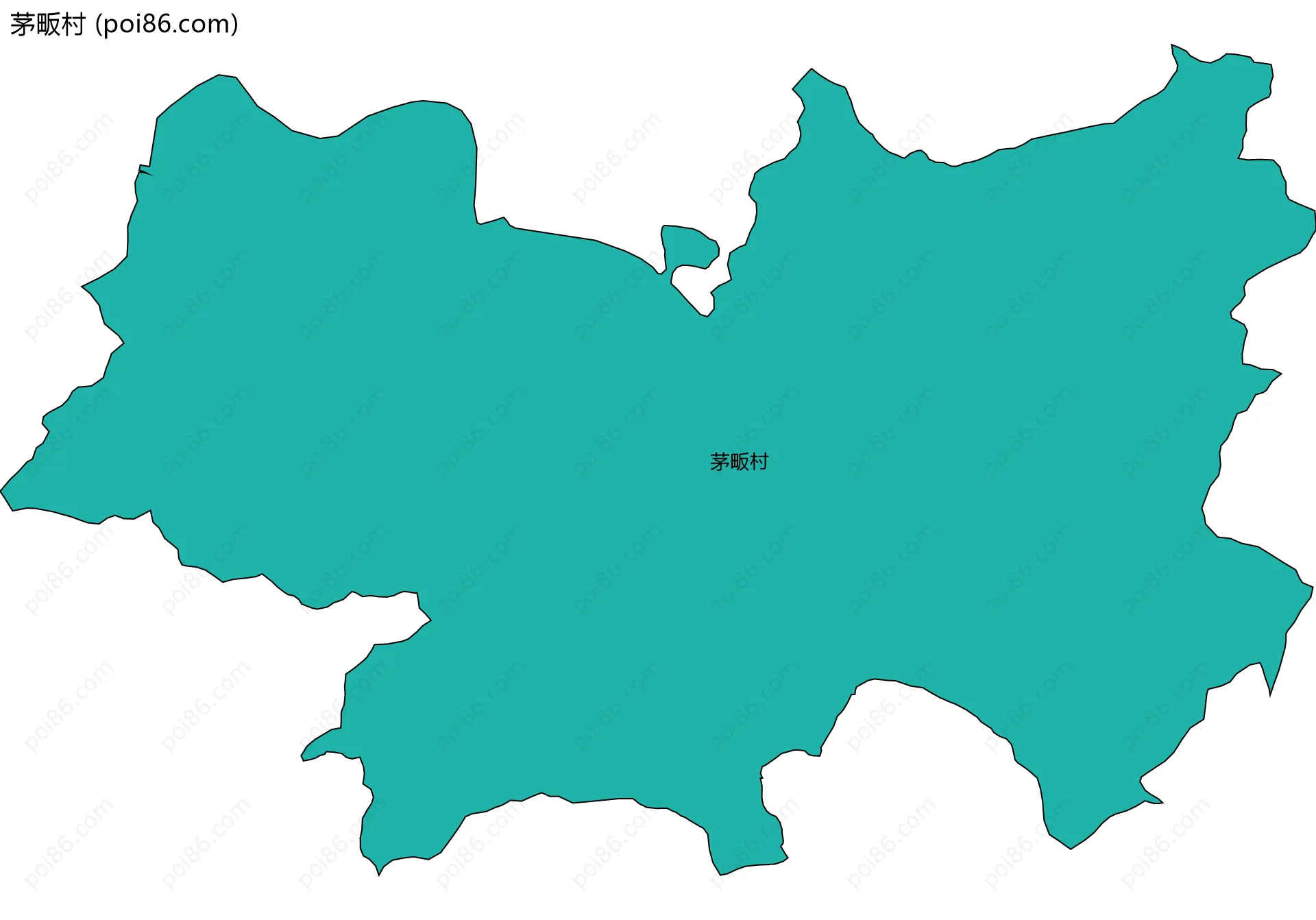 茅畈村边界地图