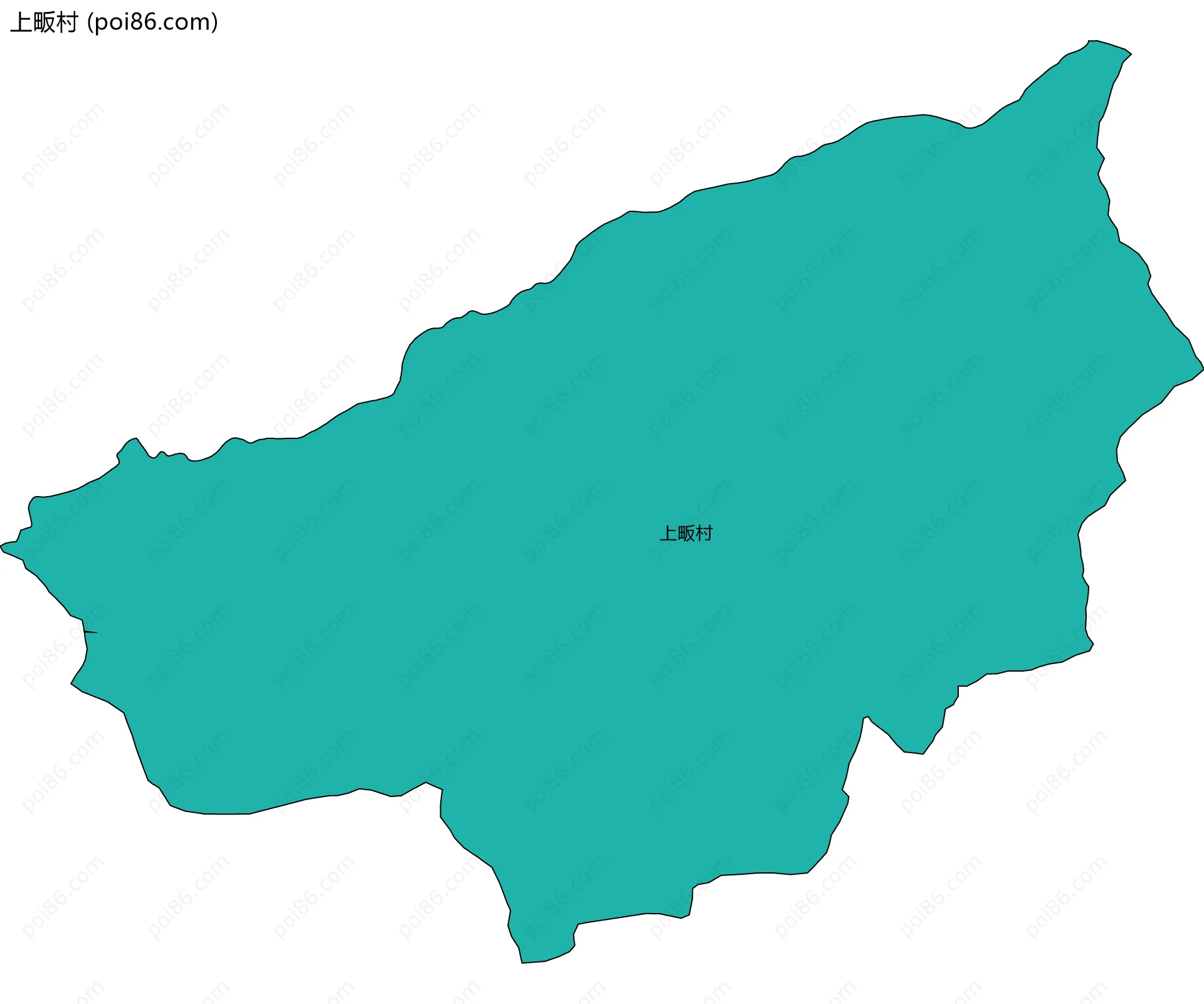 上畈村边界地图