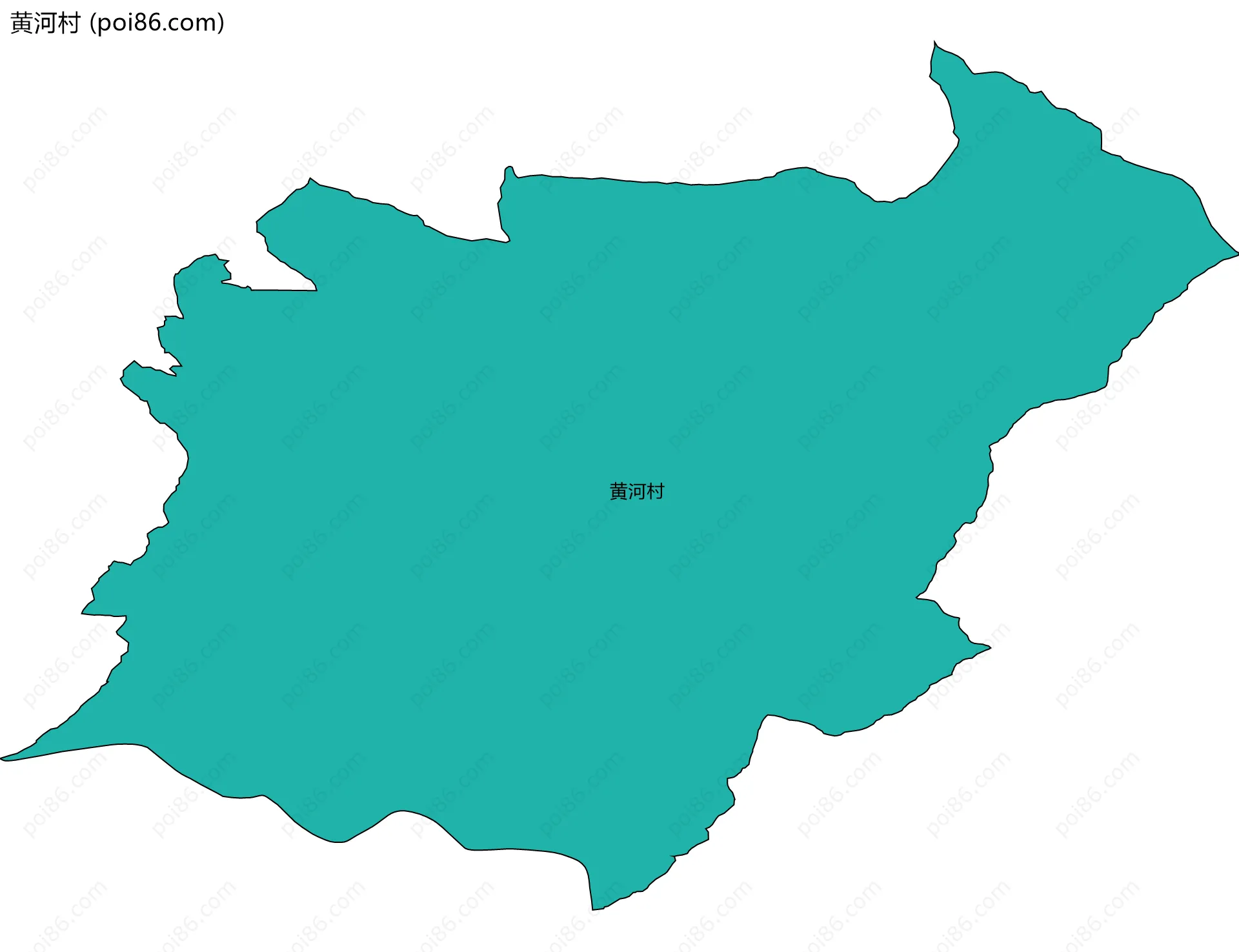 黄河村边界地图