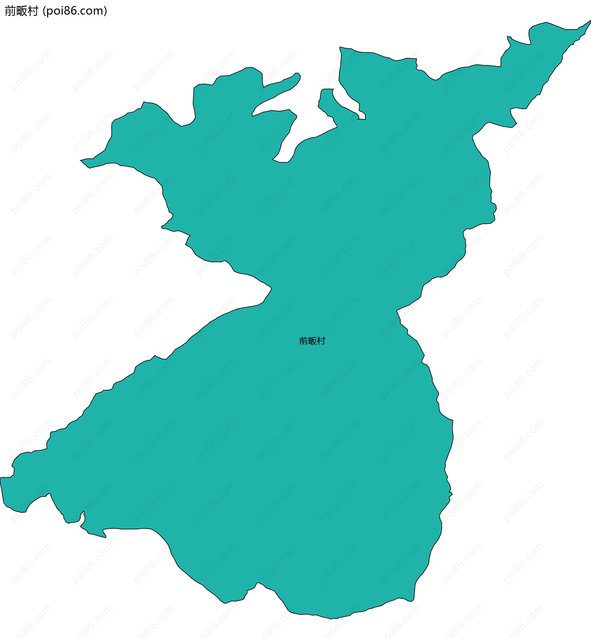 前畈村边界地图