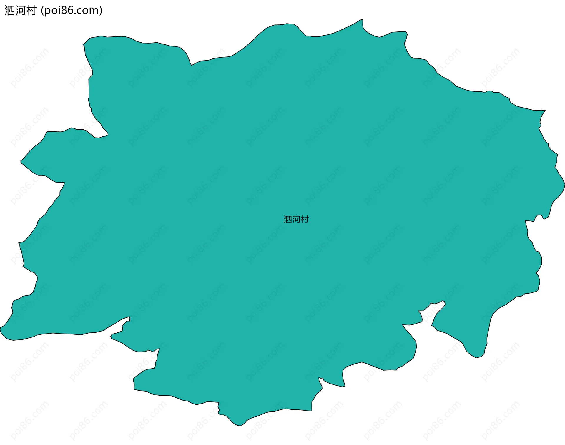 泗河村边界地图