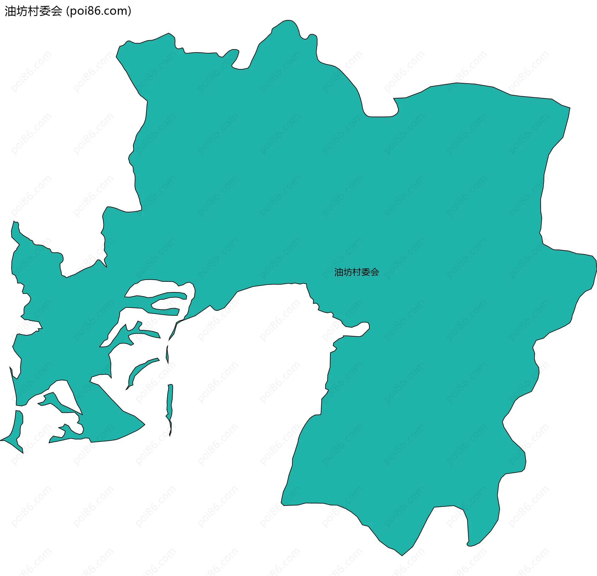 油坊村委会边界地图