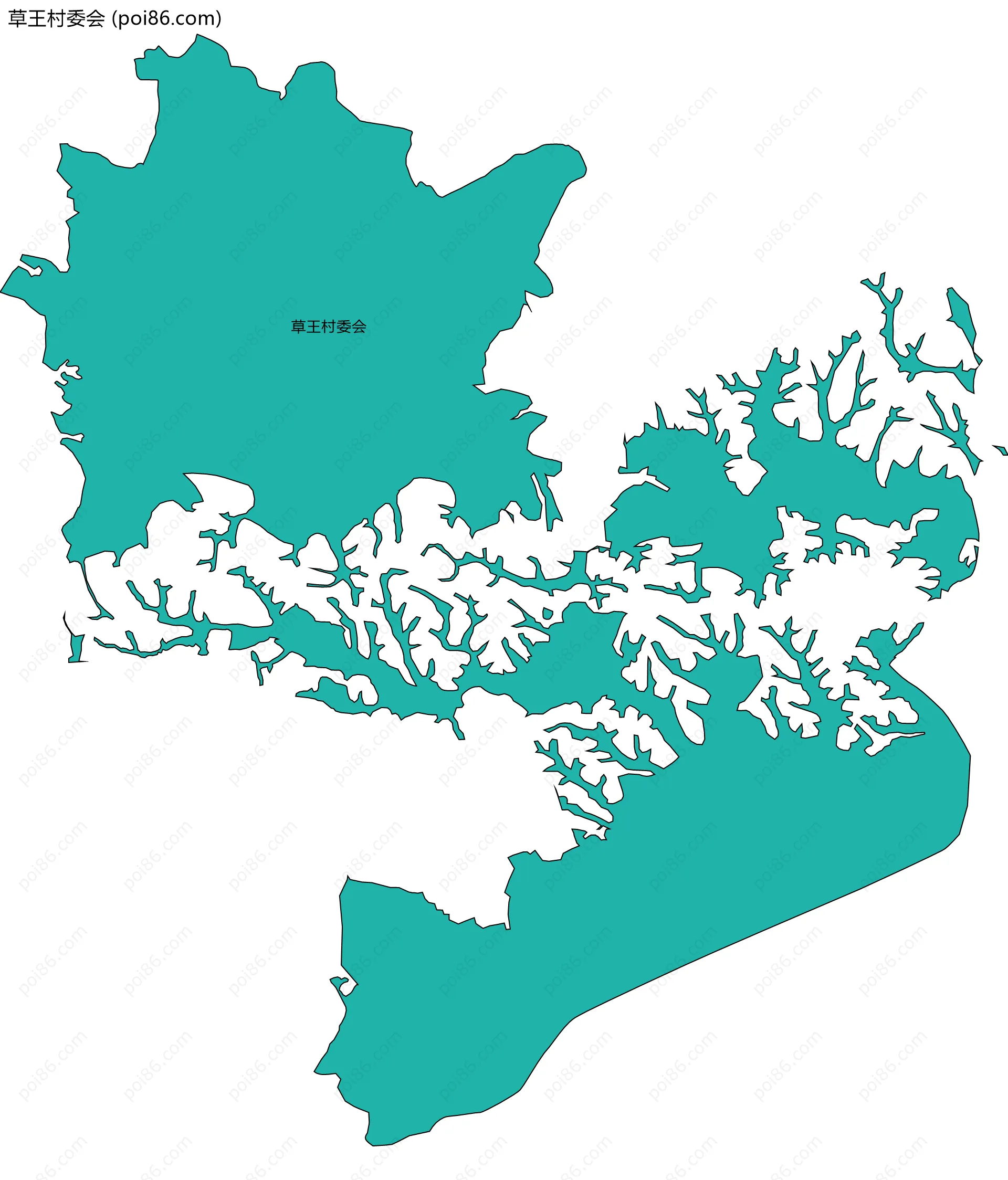 草王村委会边界地图
