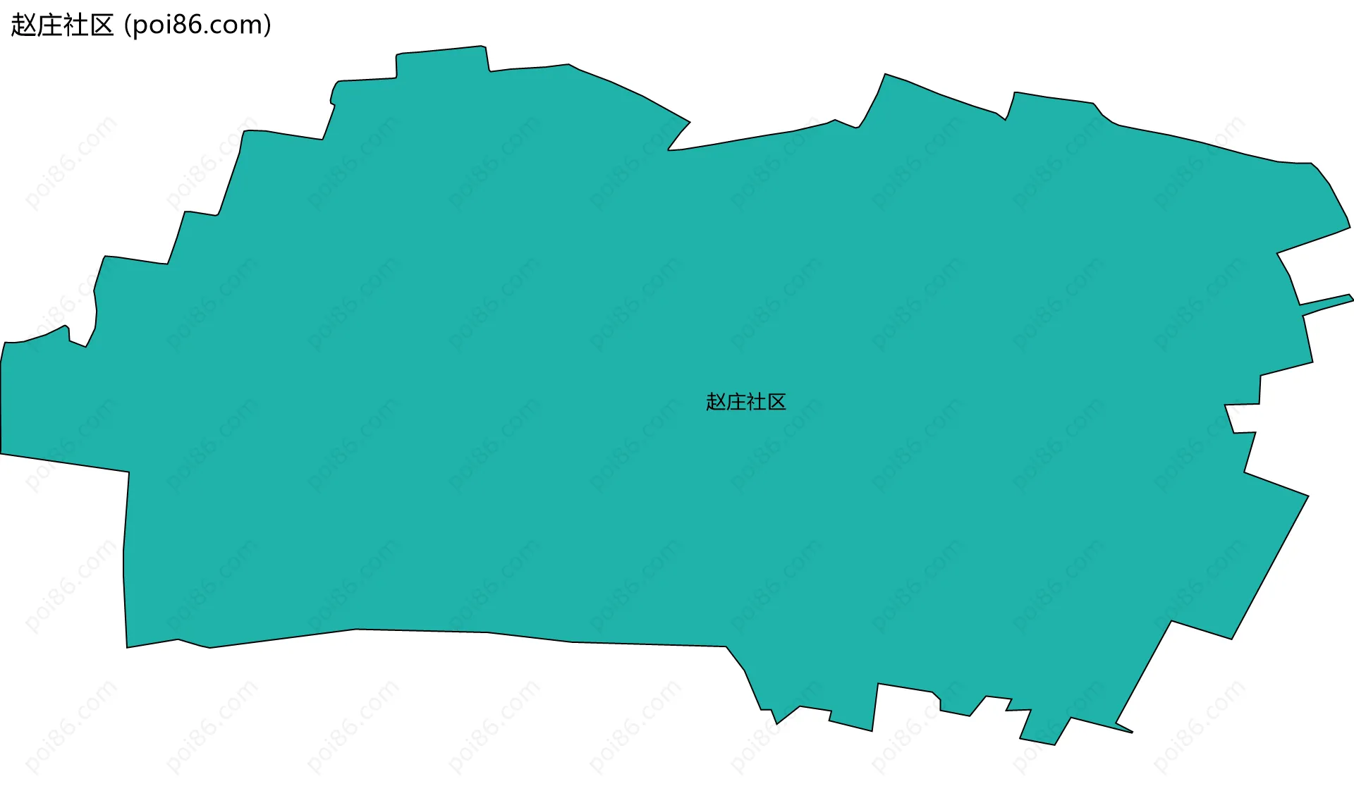 赵庄社区边界地图