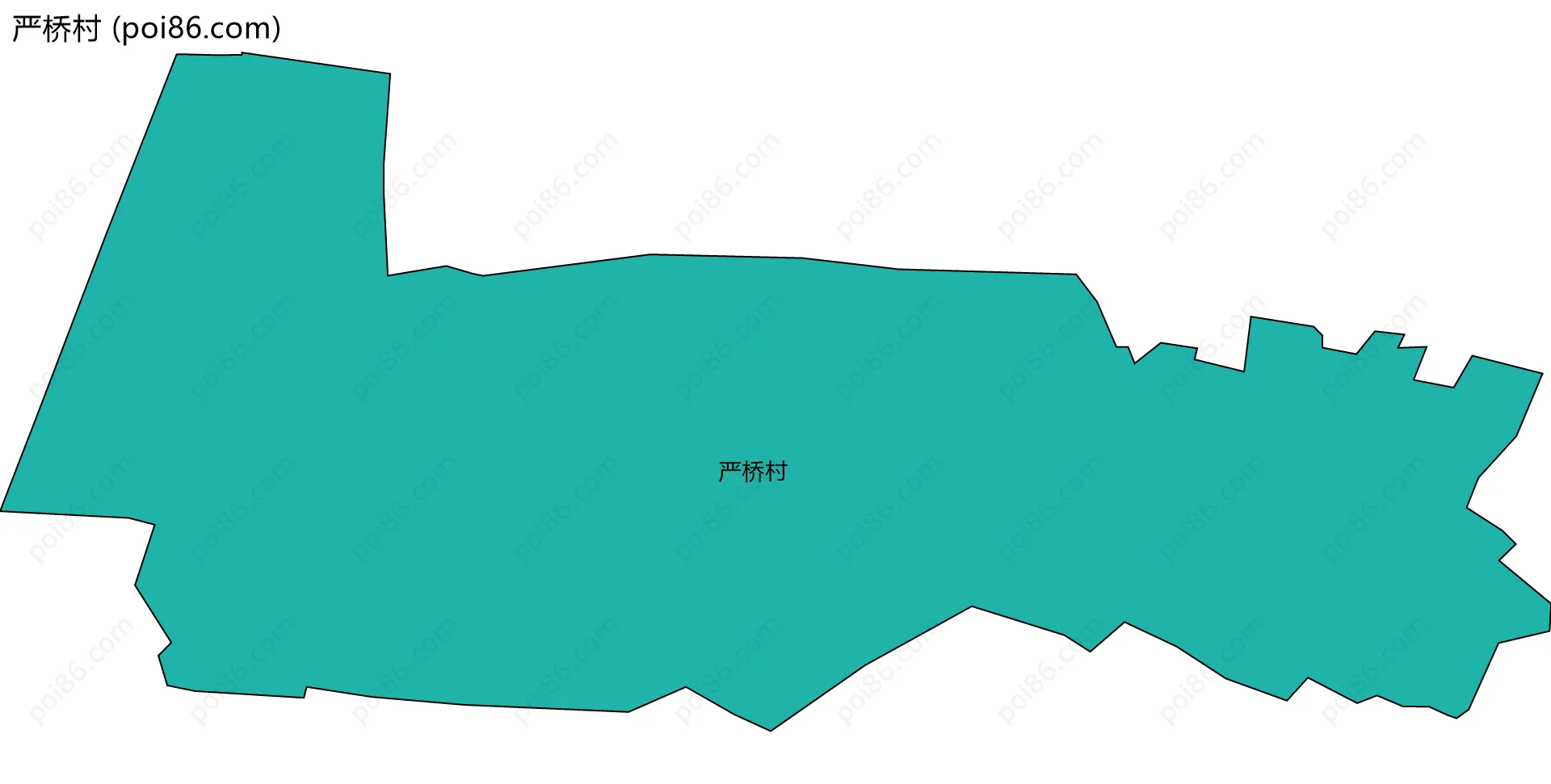 严桥村边界地图