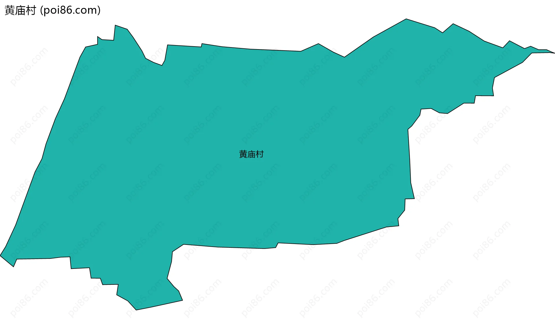 黄庙村边界地图