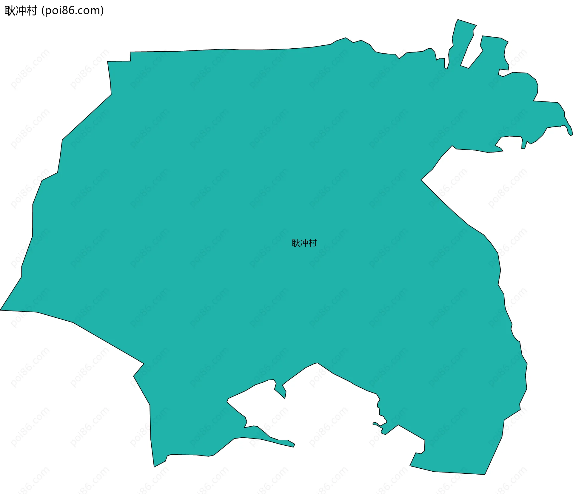 耿冲村边界地图