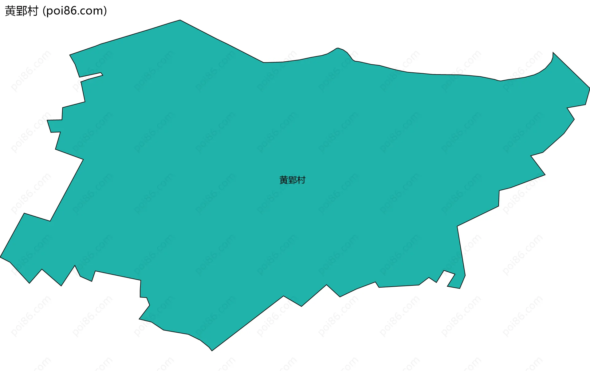 黄郢村边界地图