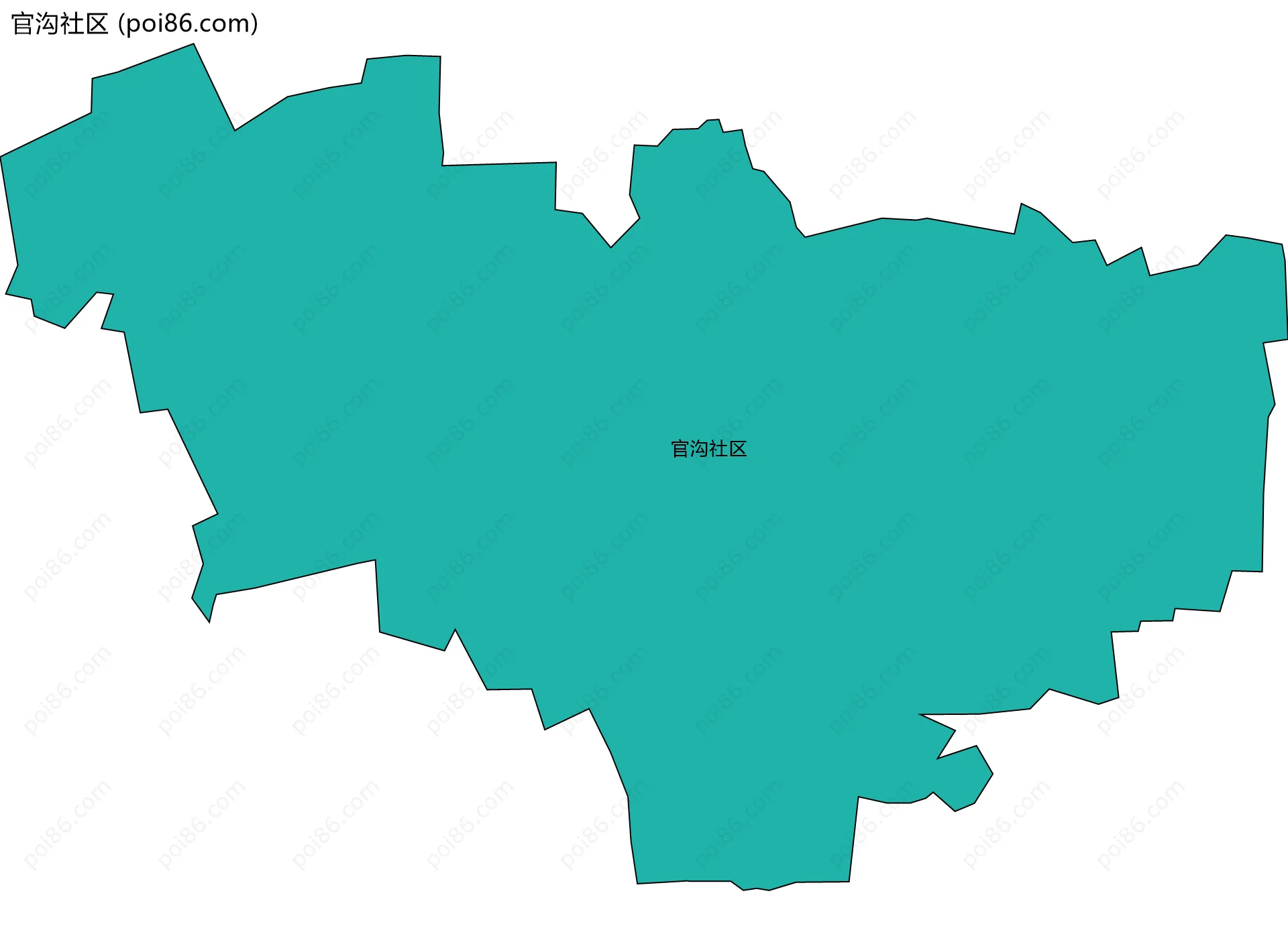 官沟社区边界地图