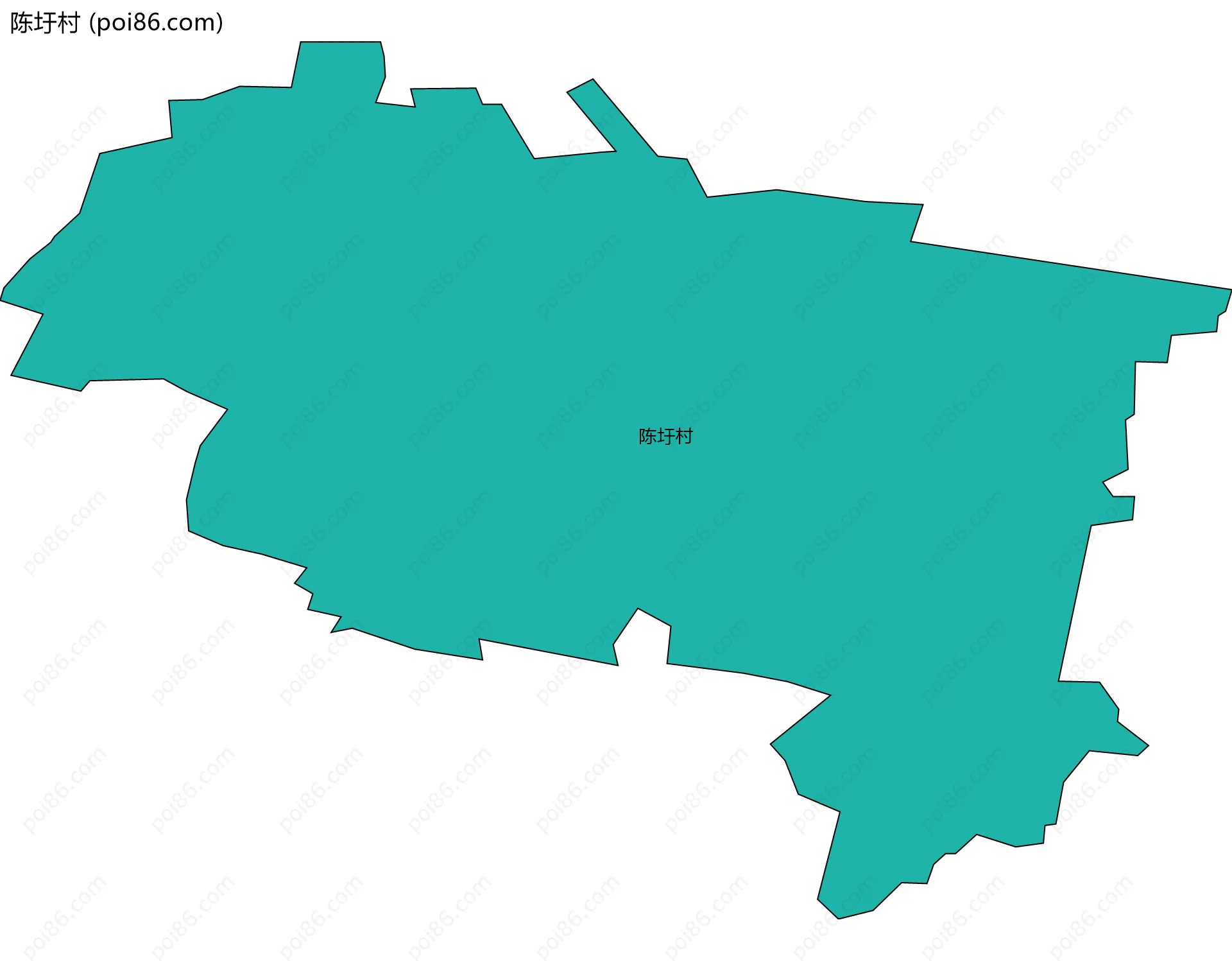 陈圩村边界地图