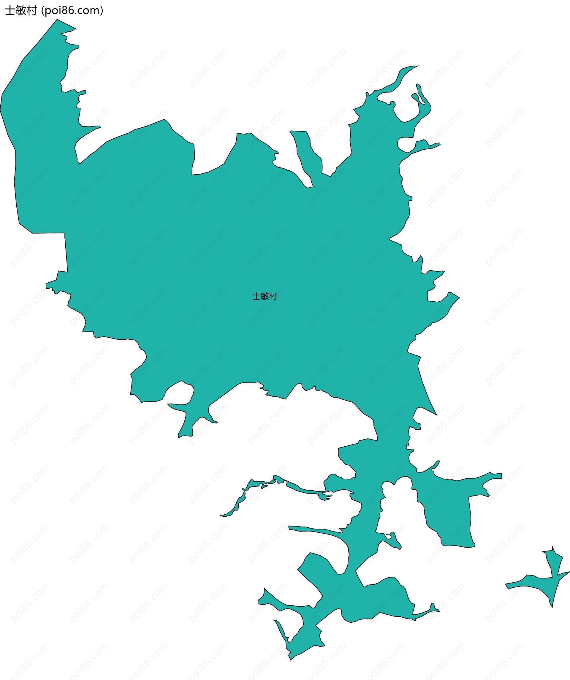 士敏村边界地图