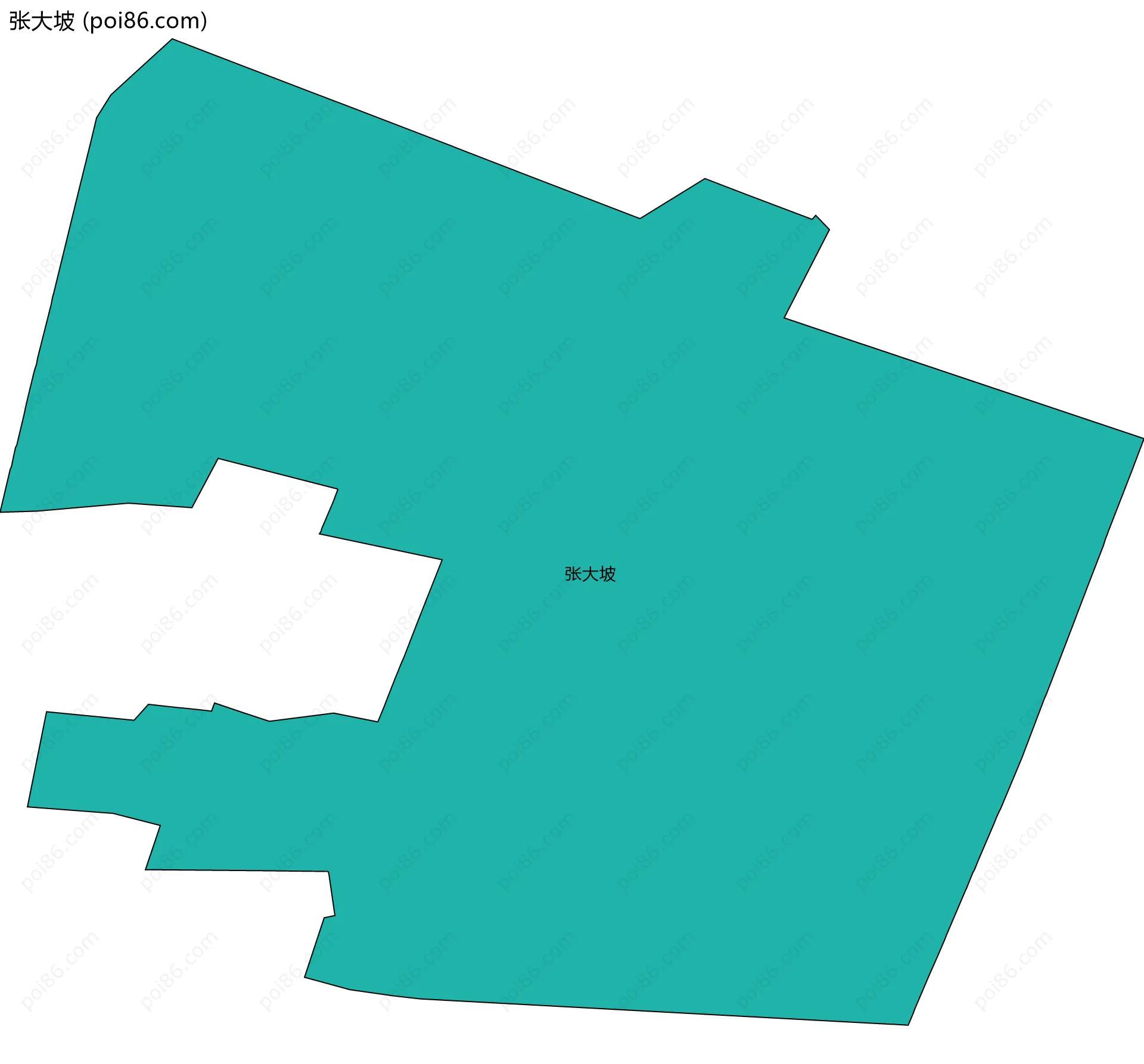 张大坡边界地图