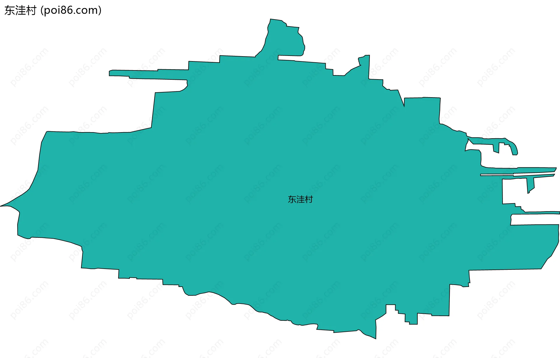 东洼村边界地图
