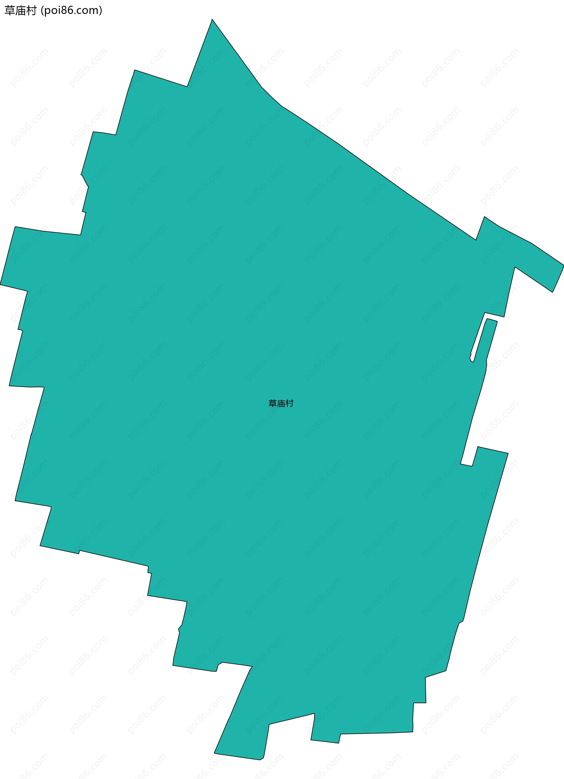 草庙村边界地图