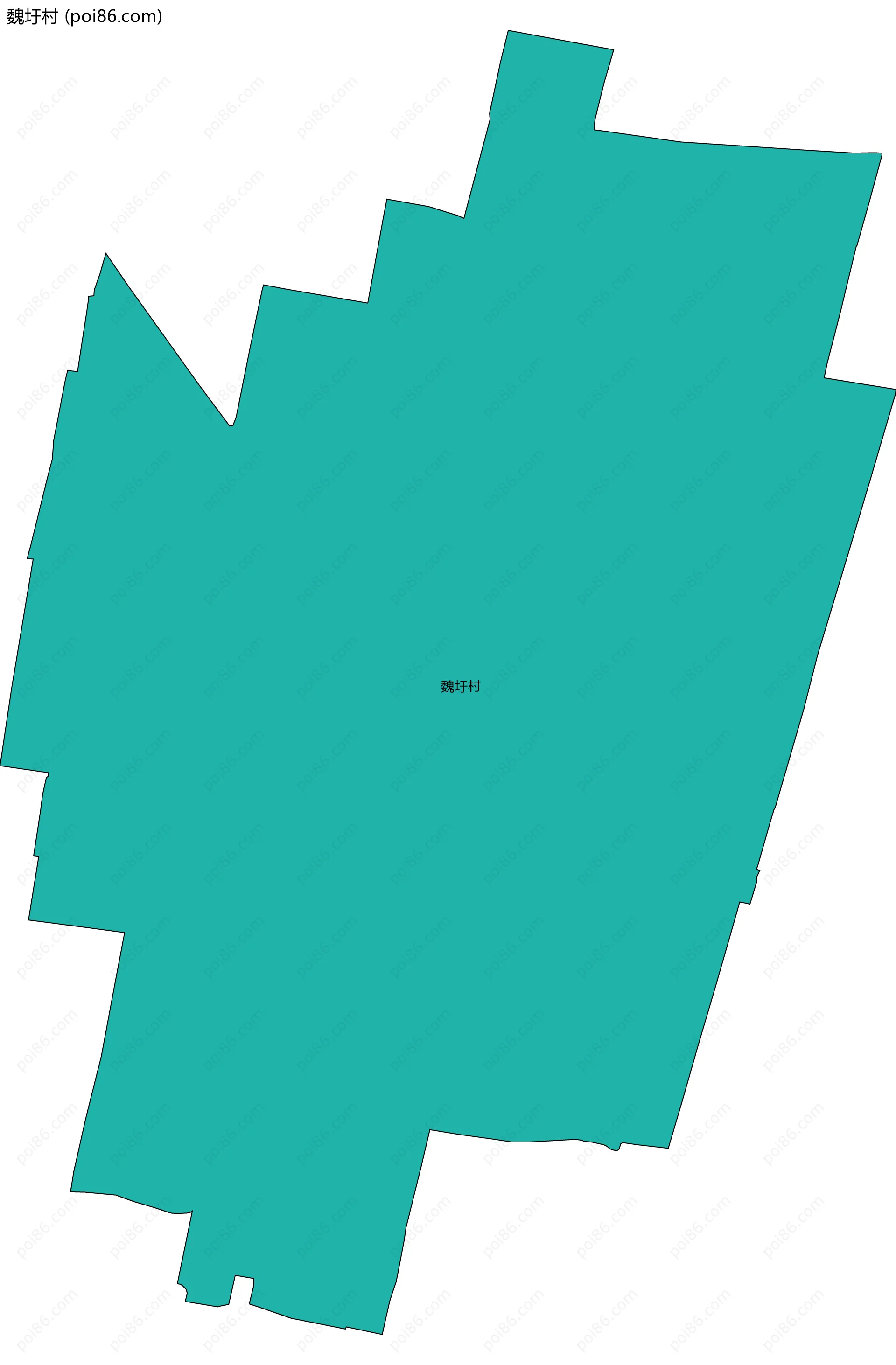 魏圩村边界地图