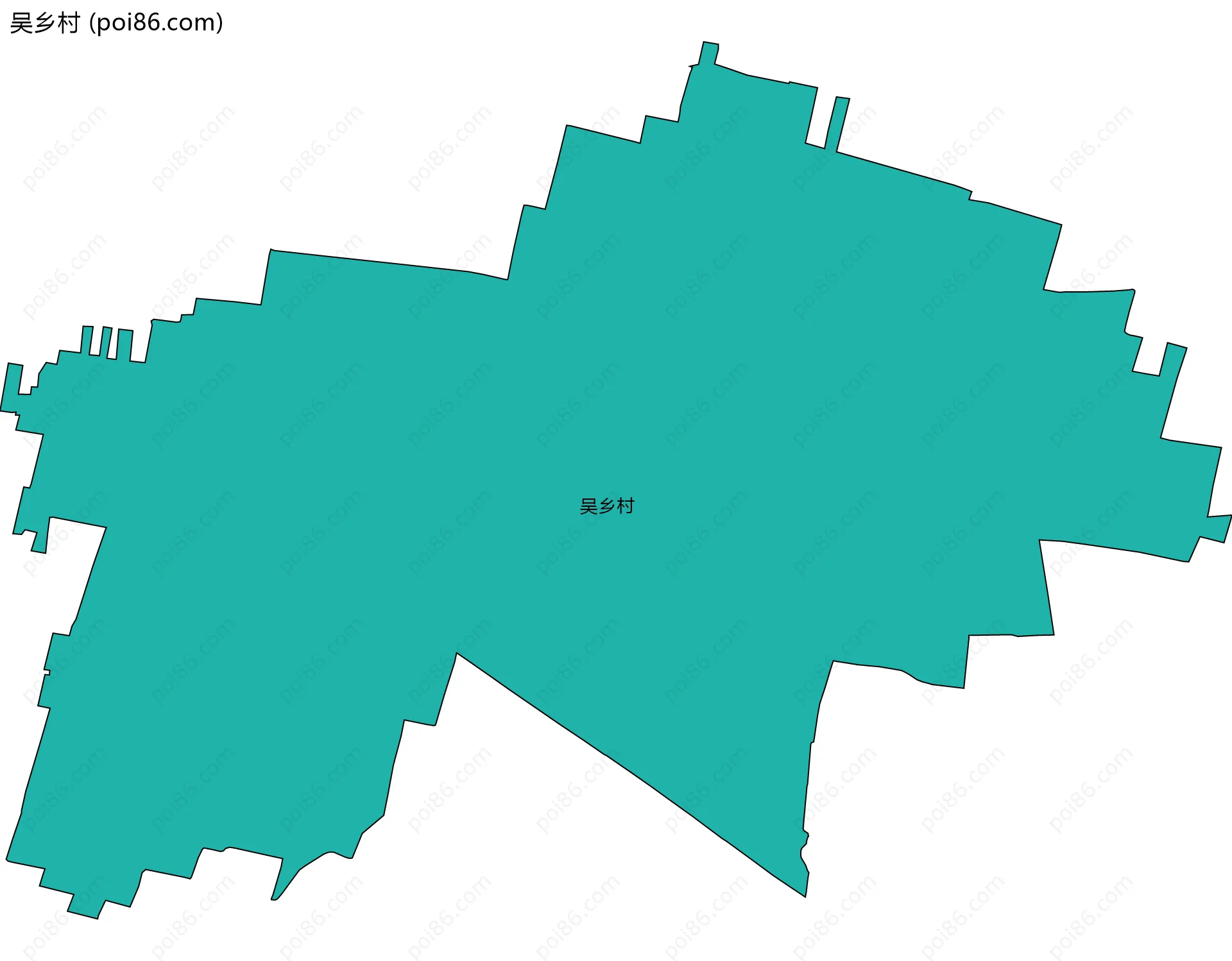 吴乡村边界地图