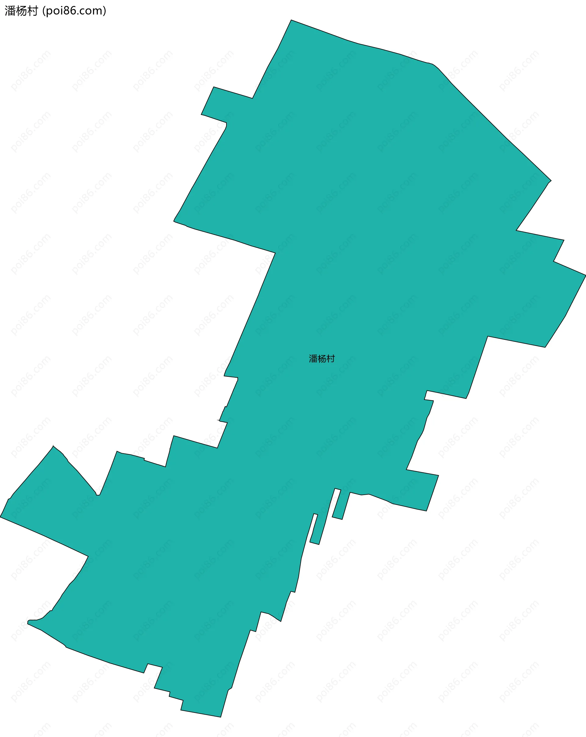 潘杨村边界地图