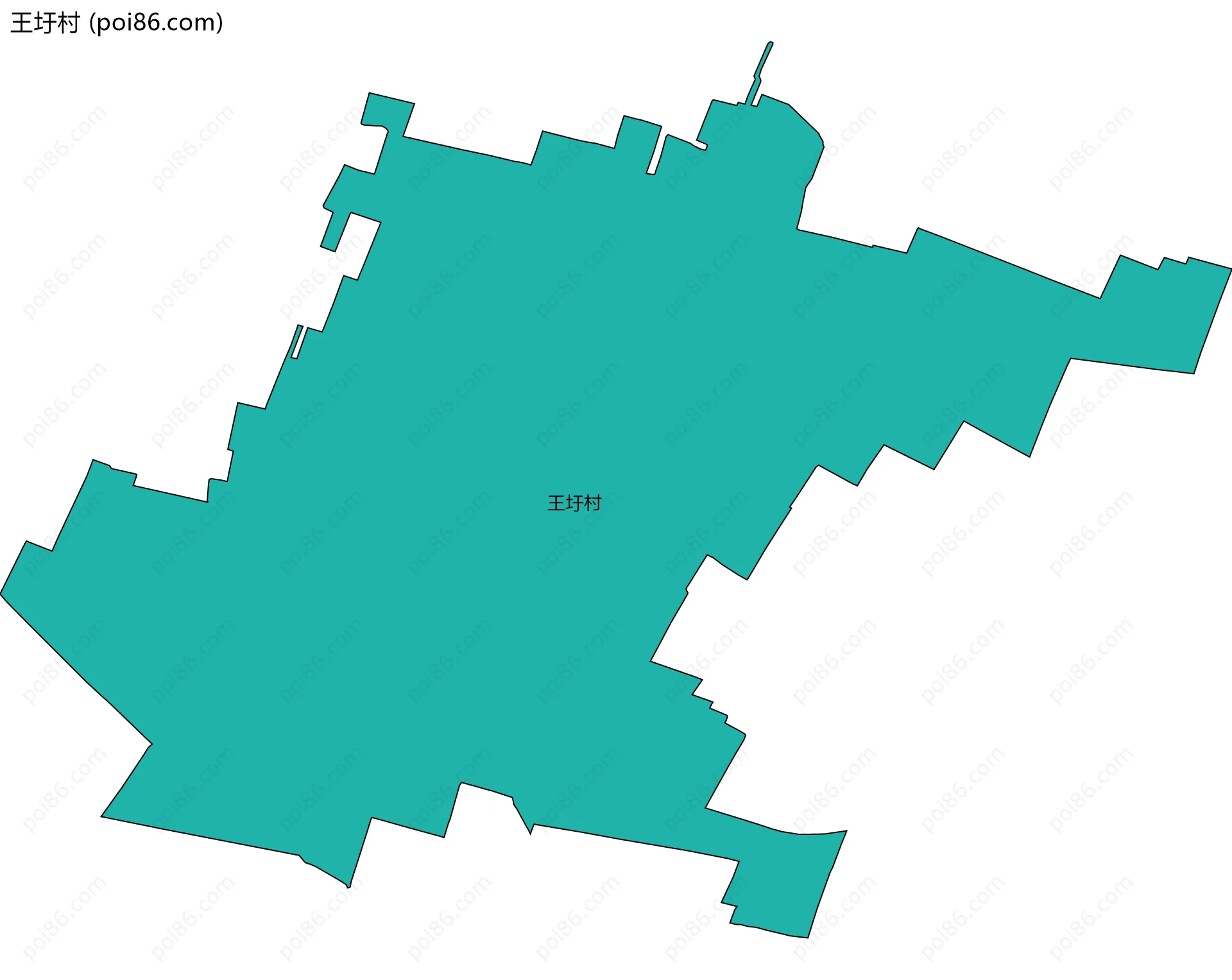 王圩村边界地图