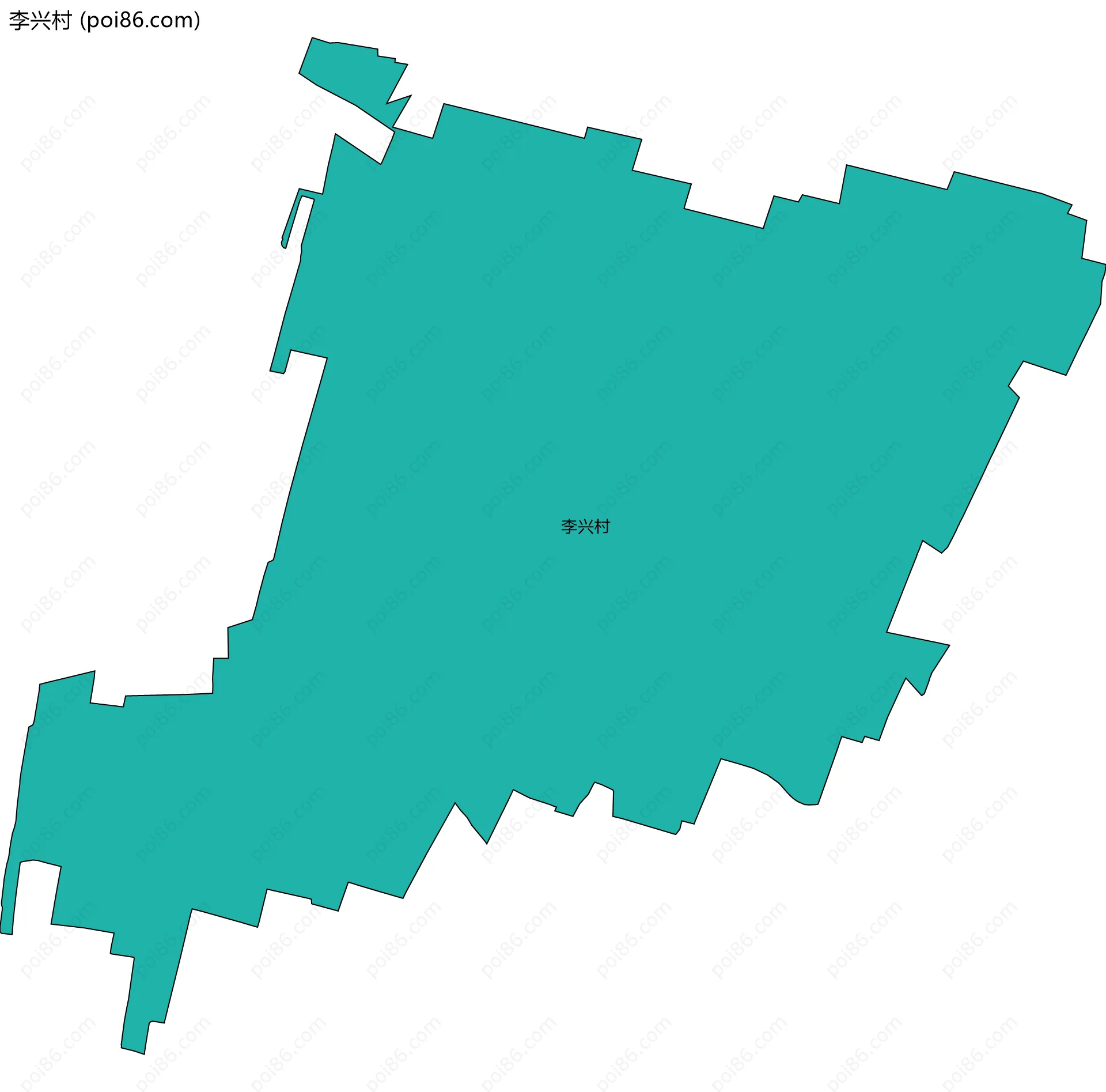李兴村边界地图