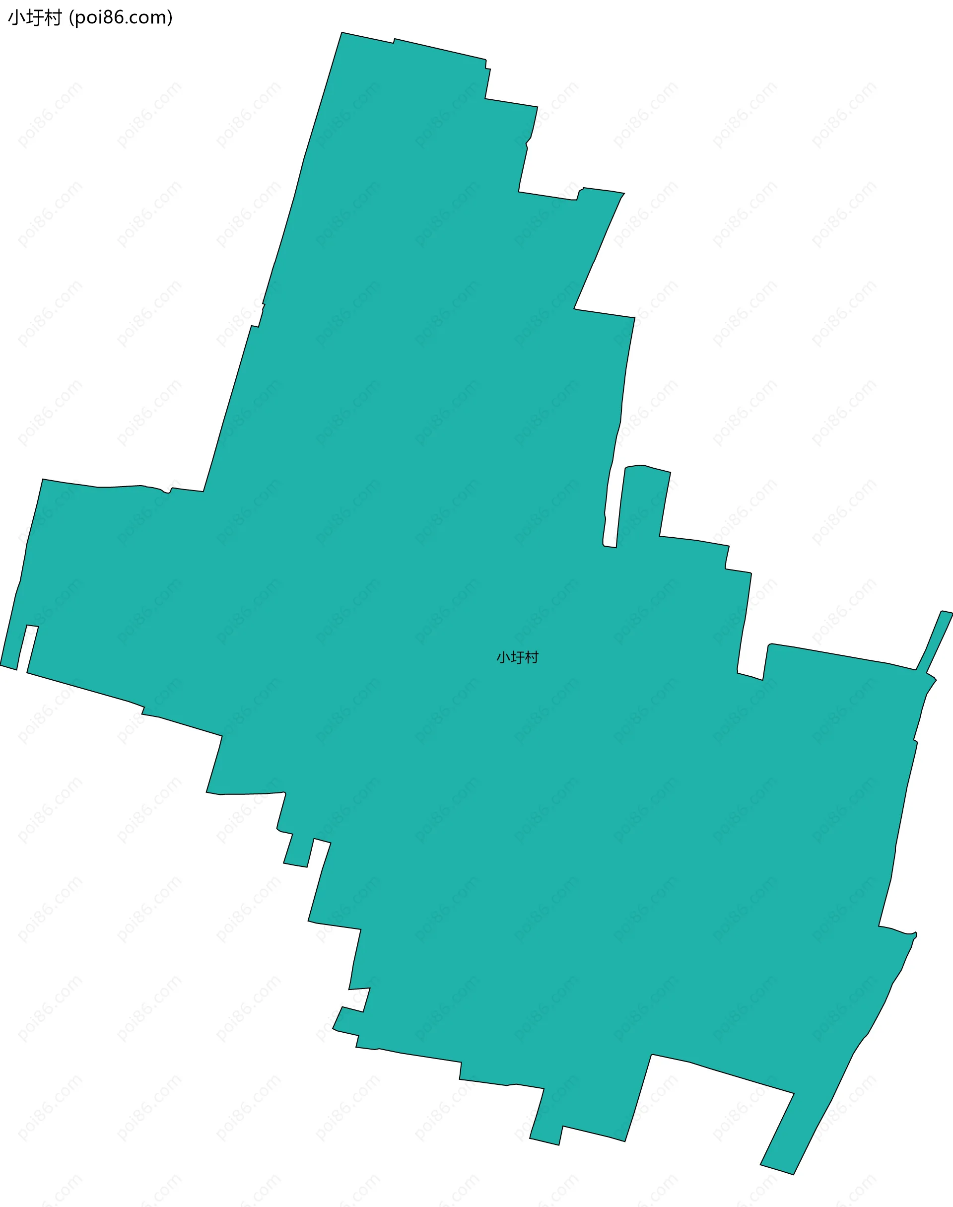 小圩村边界地图