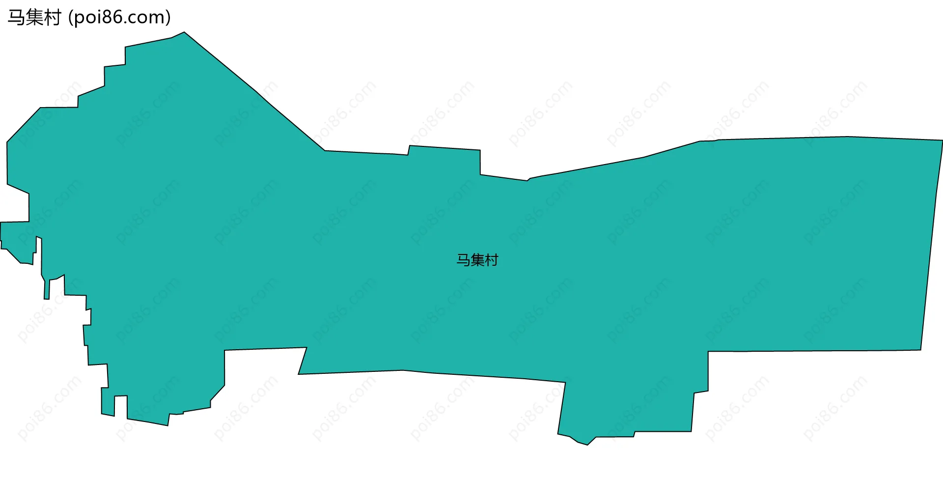 马集村边界地图
