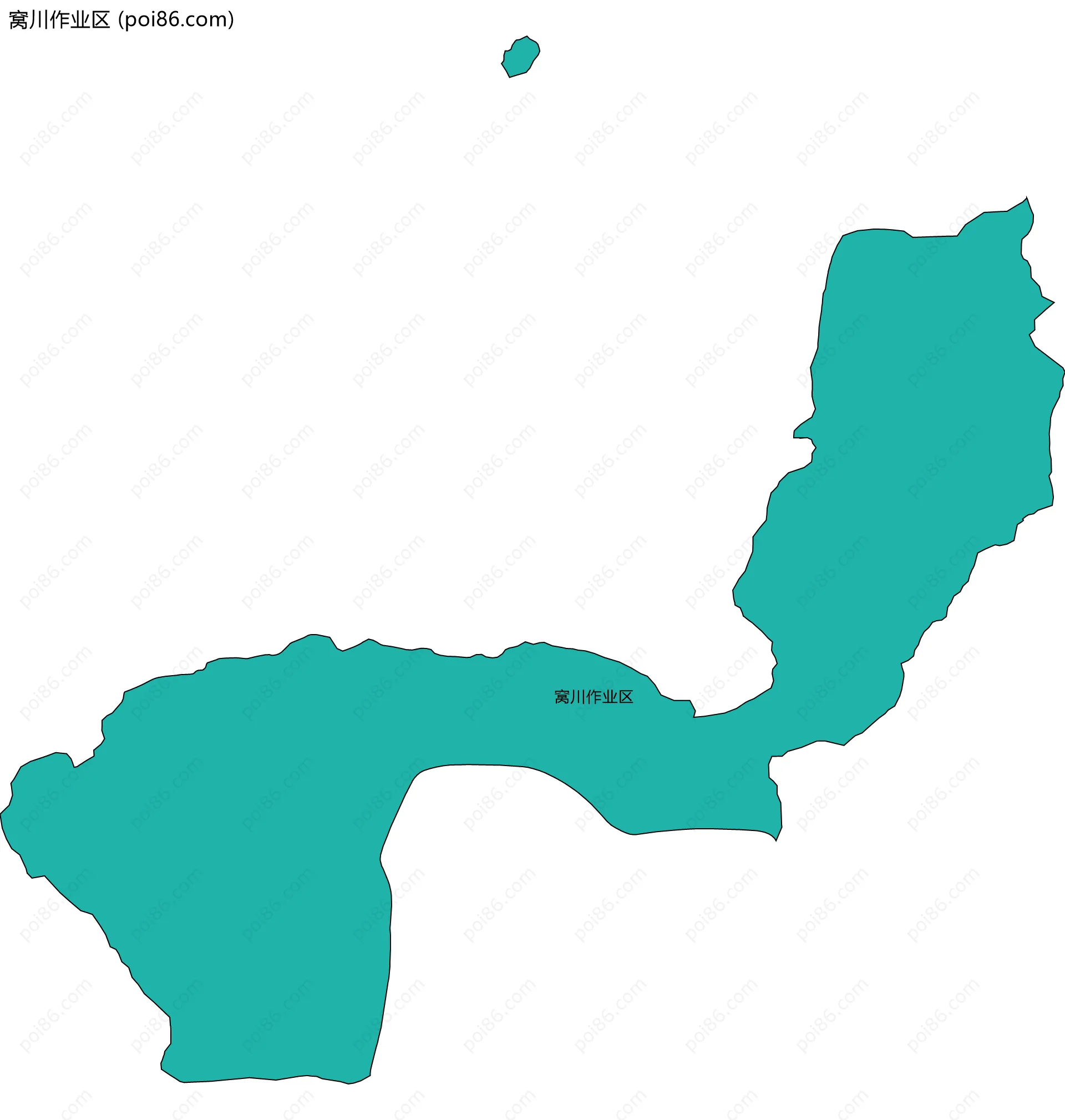 窝川作业区边界地图