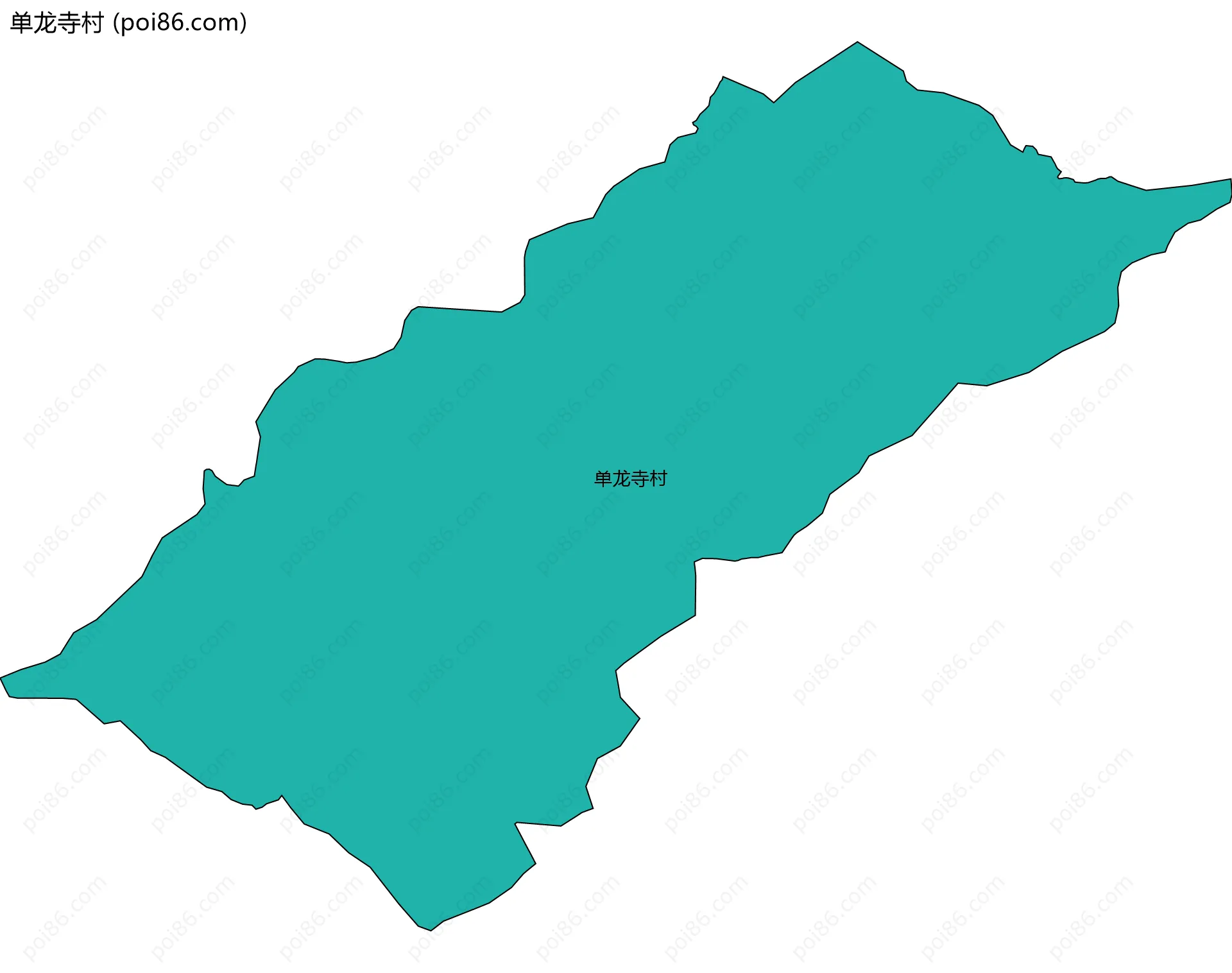 单龙寺村边界地图