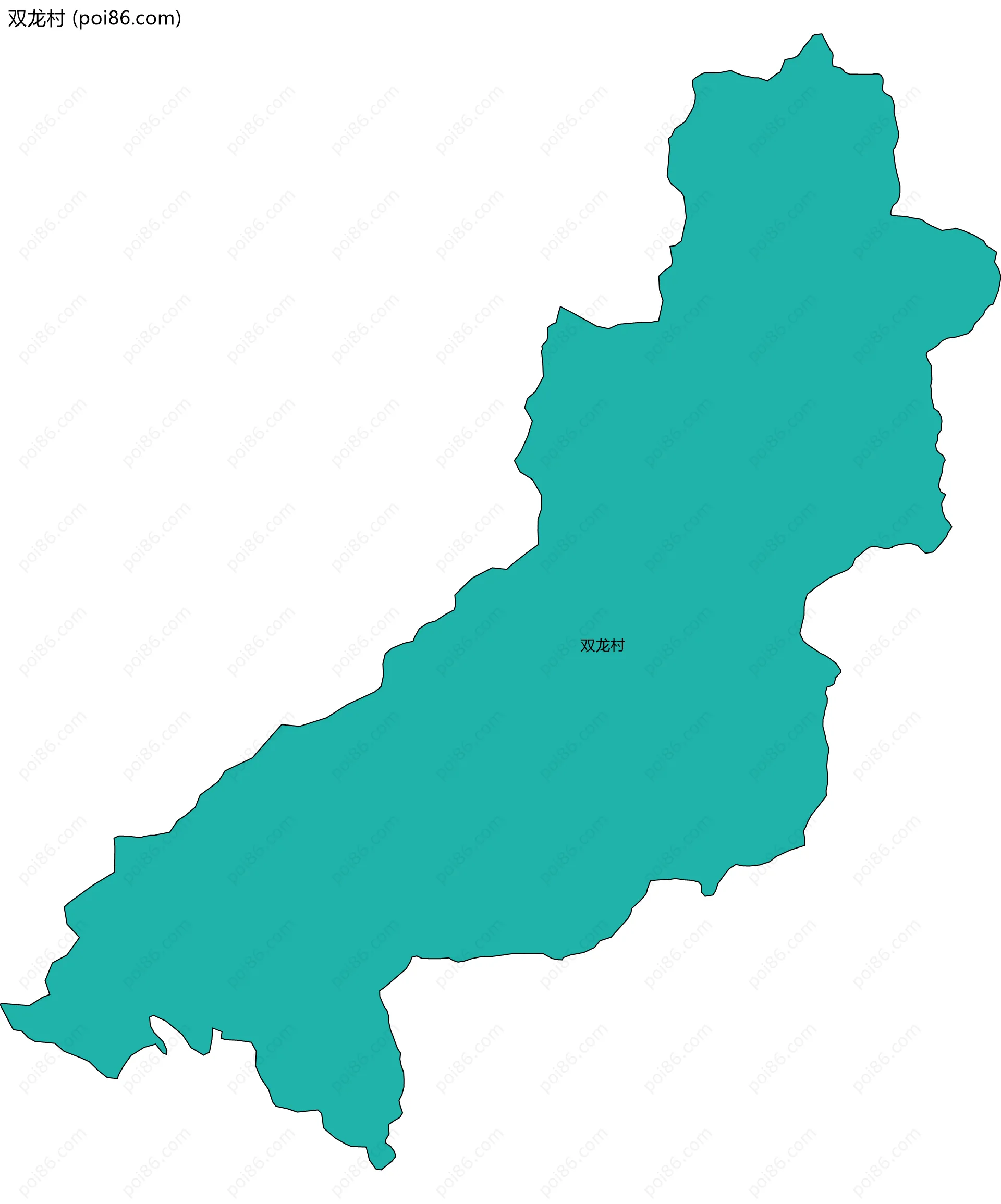 双龙村边界地图