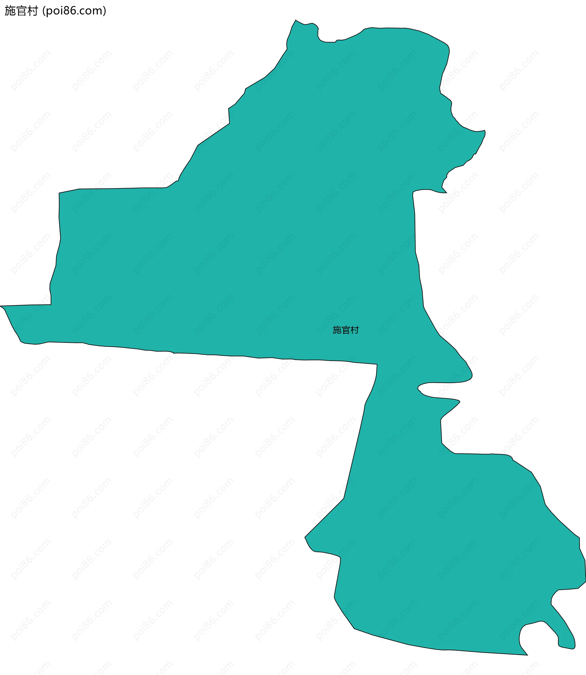 施官村边界地图