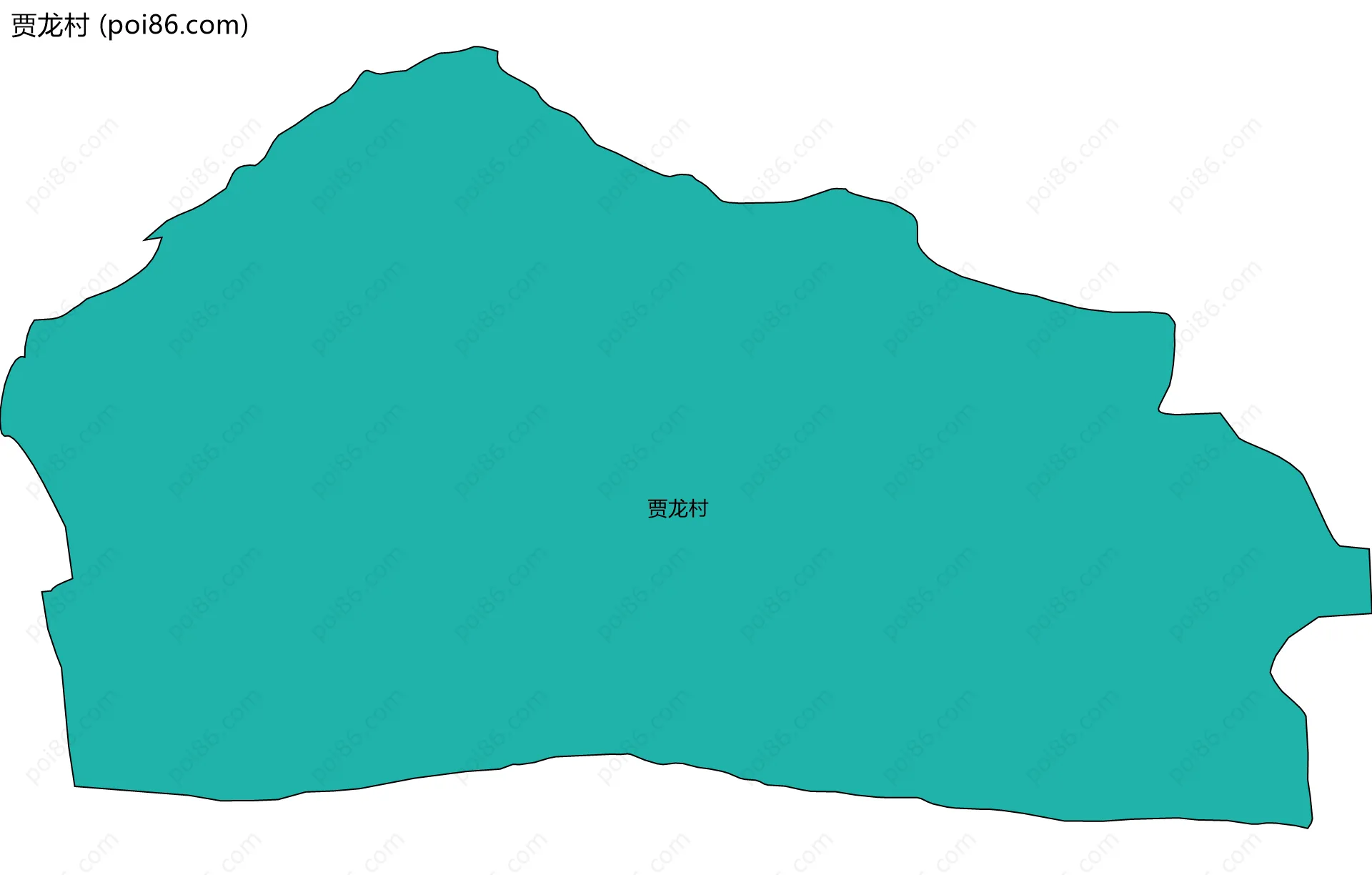 贾龙村边界地图