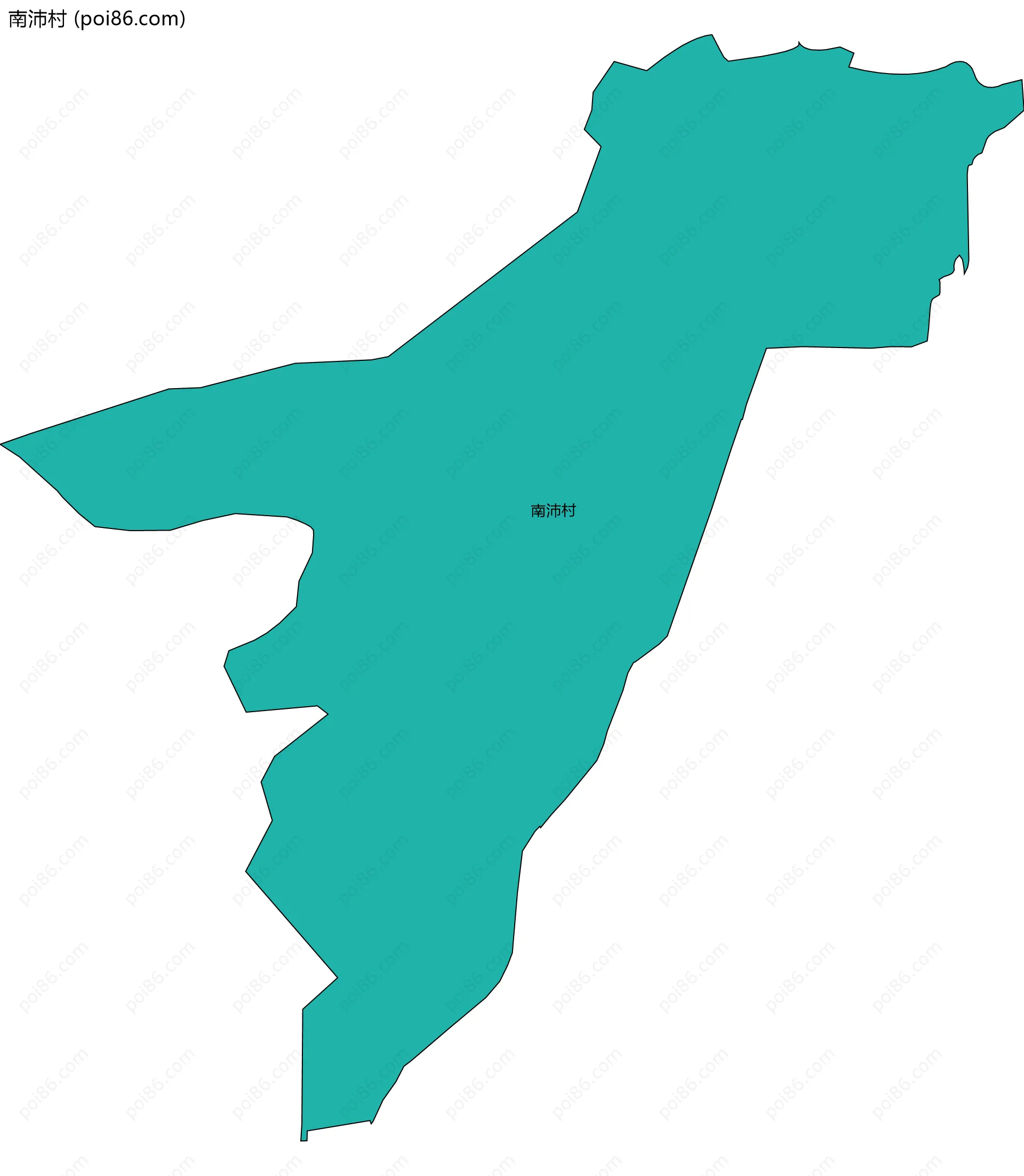 南沛村边界地图