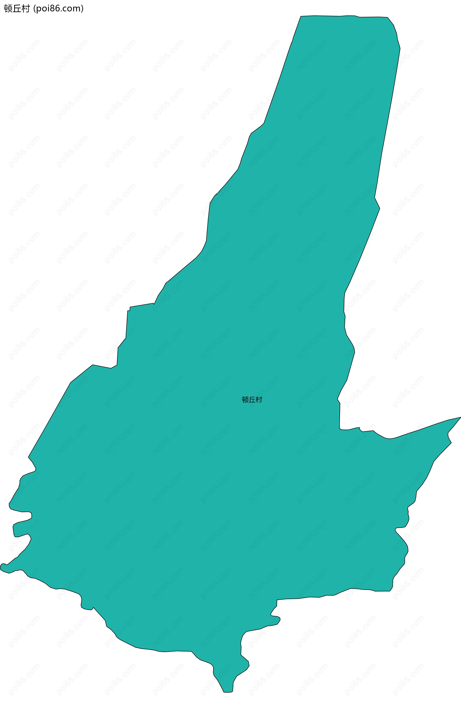 顿丘村边界地图