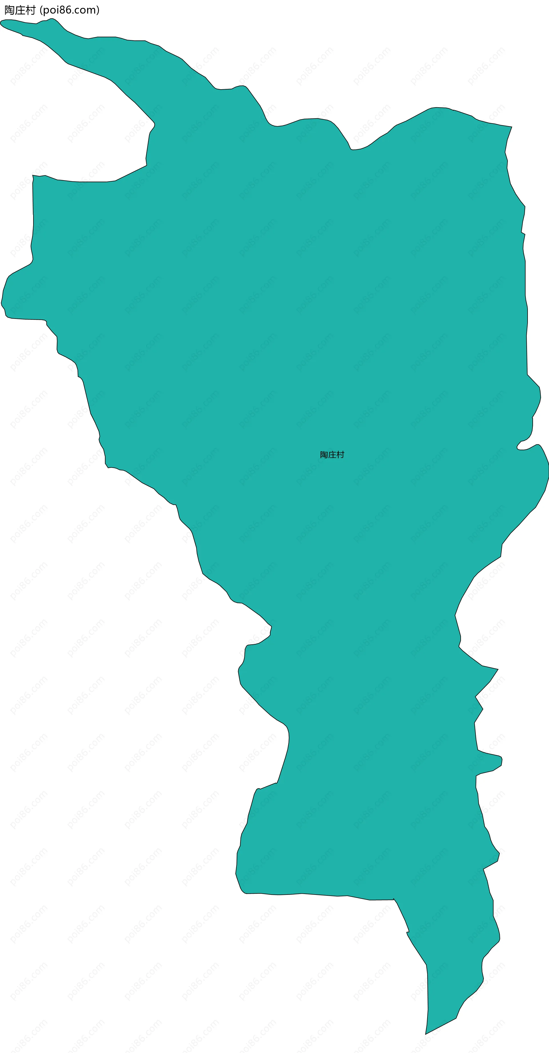 陶庄村边界地图