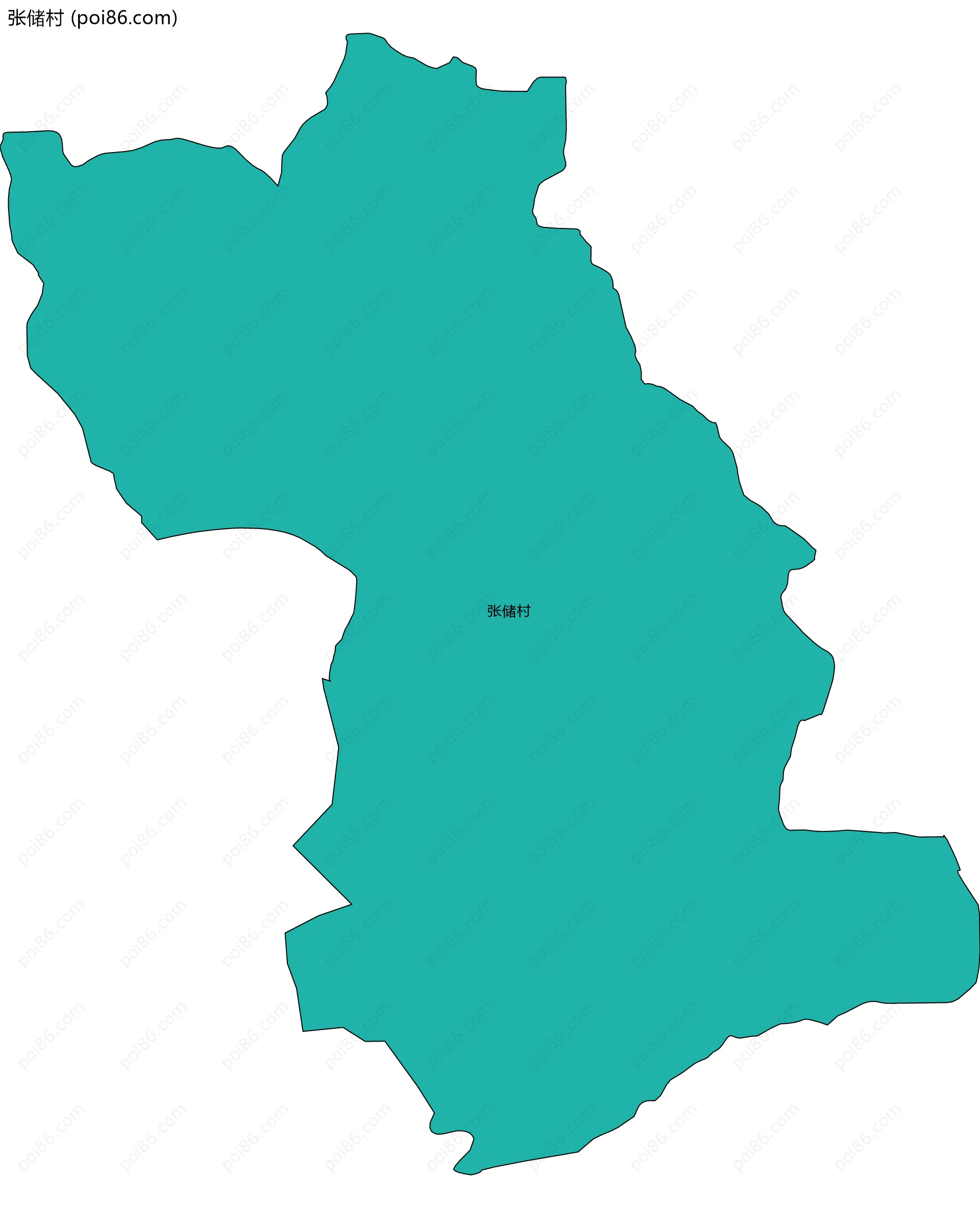 张储村边界地图
