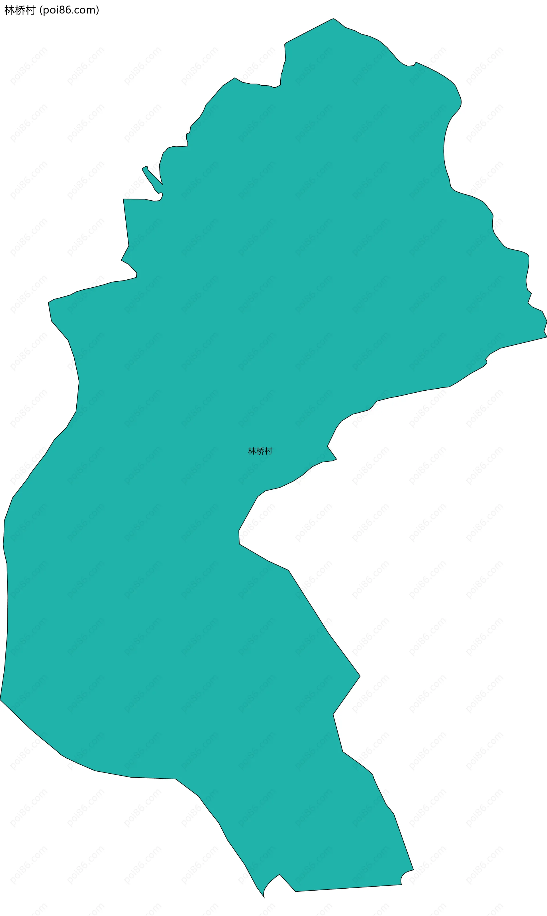 林桥村边界地图