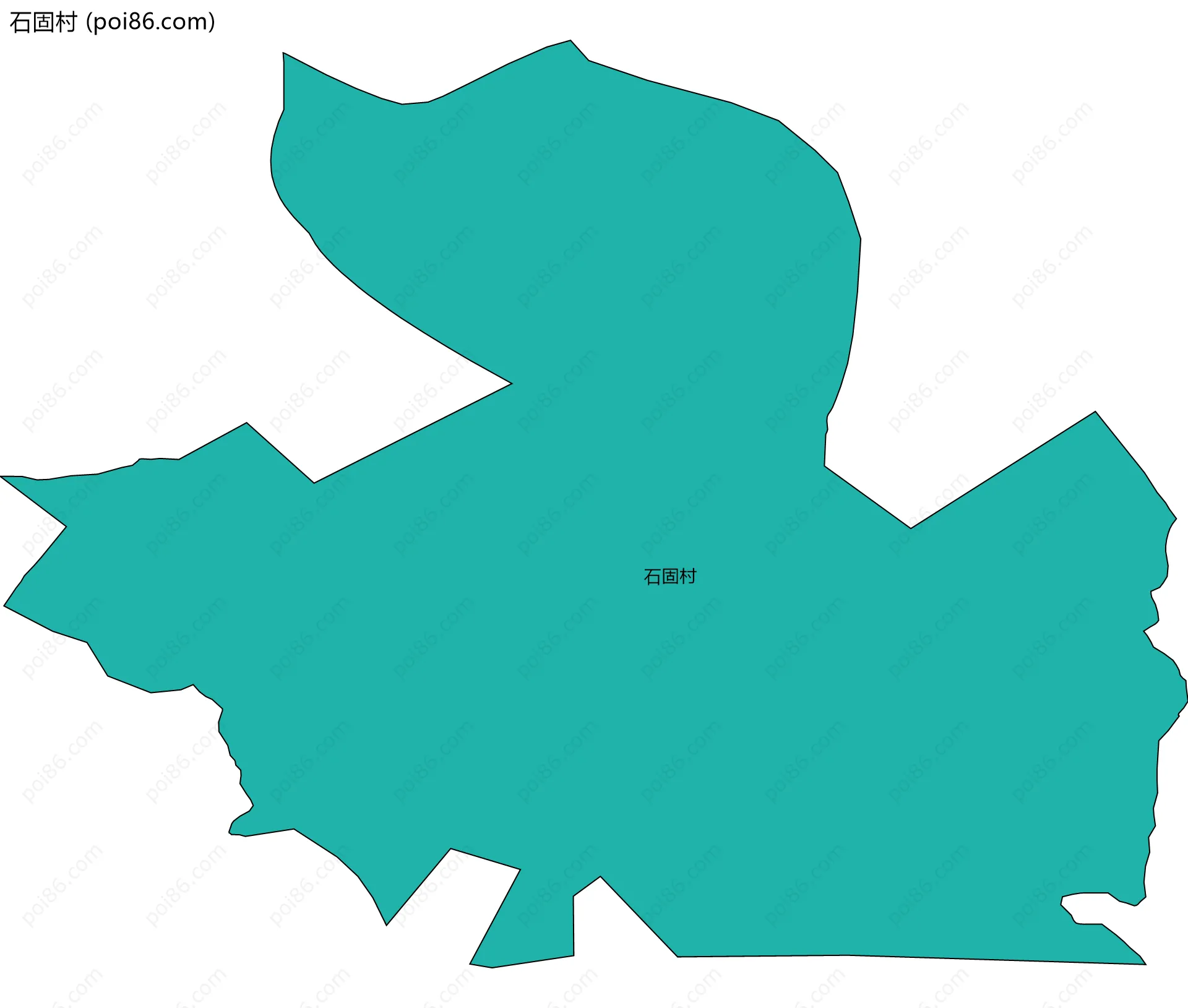 石固村边界地图