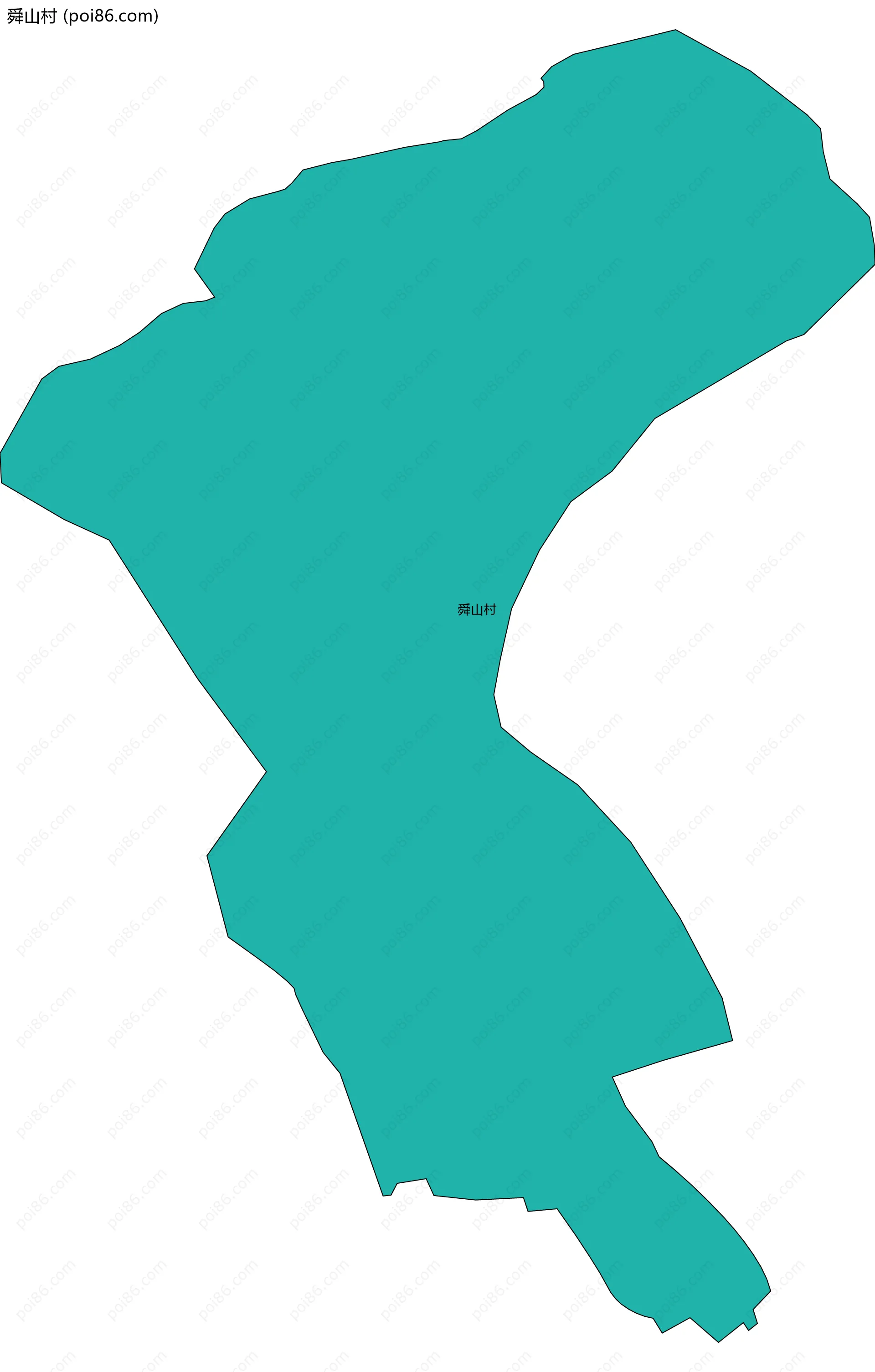 舜山村边界地图