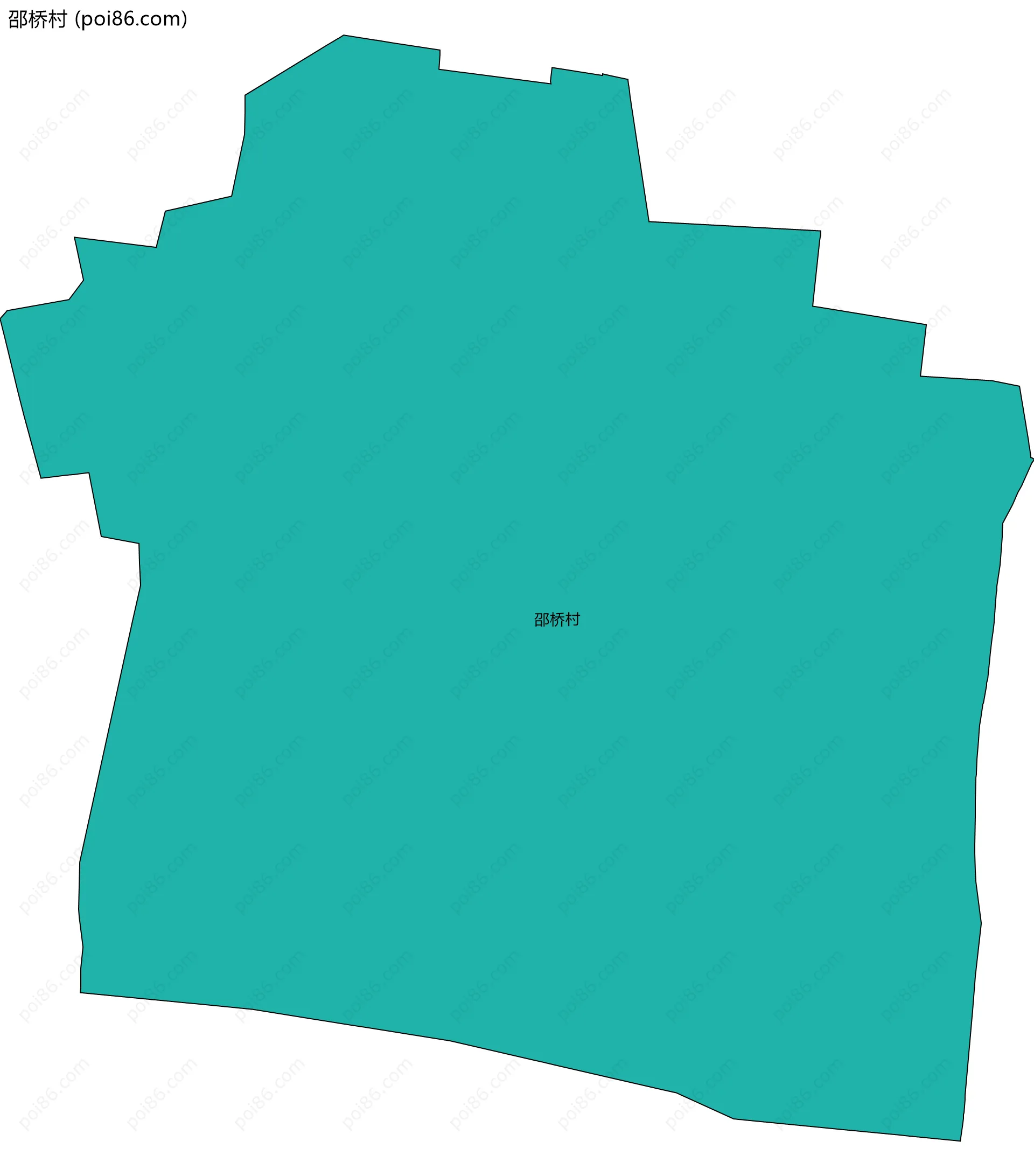 邵桥村边界地图