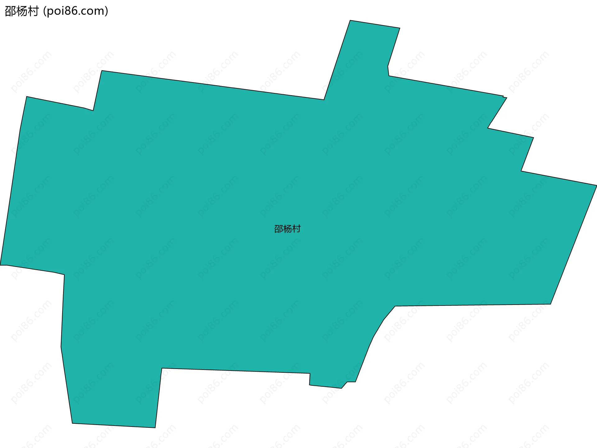 邵杨村边界地图