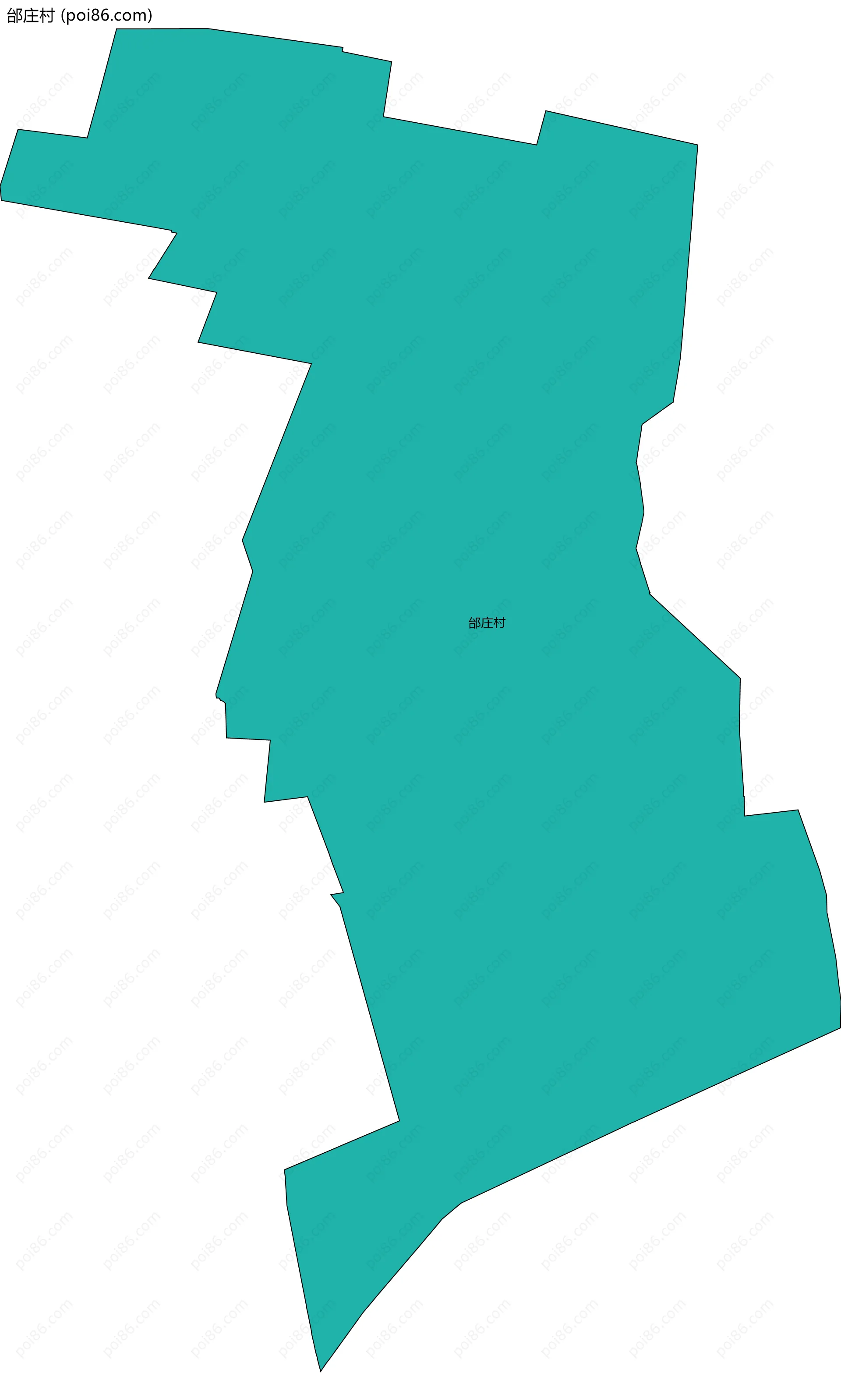 邰庄村边界地图