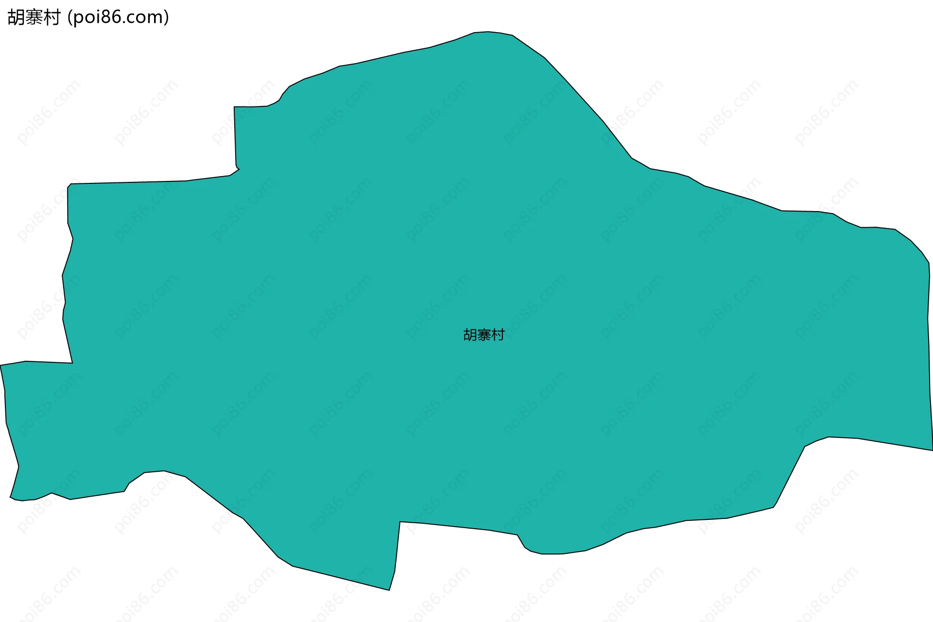 胡寨村边界地图