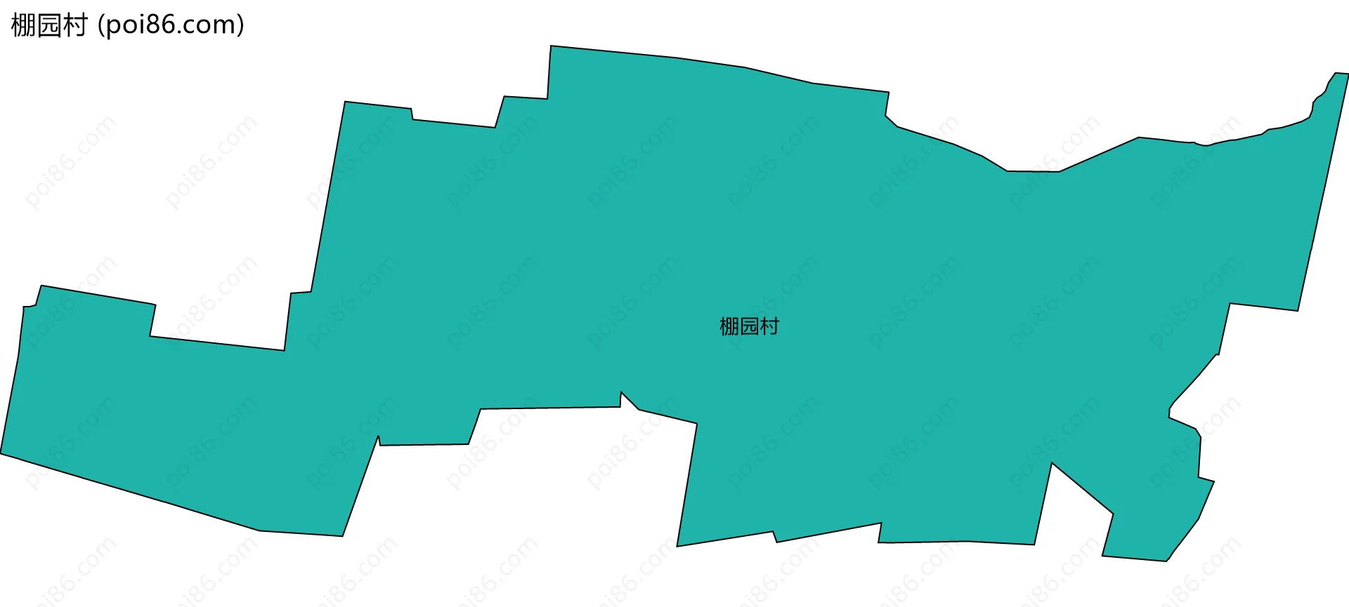 棚园村边界地图