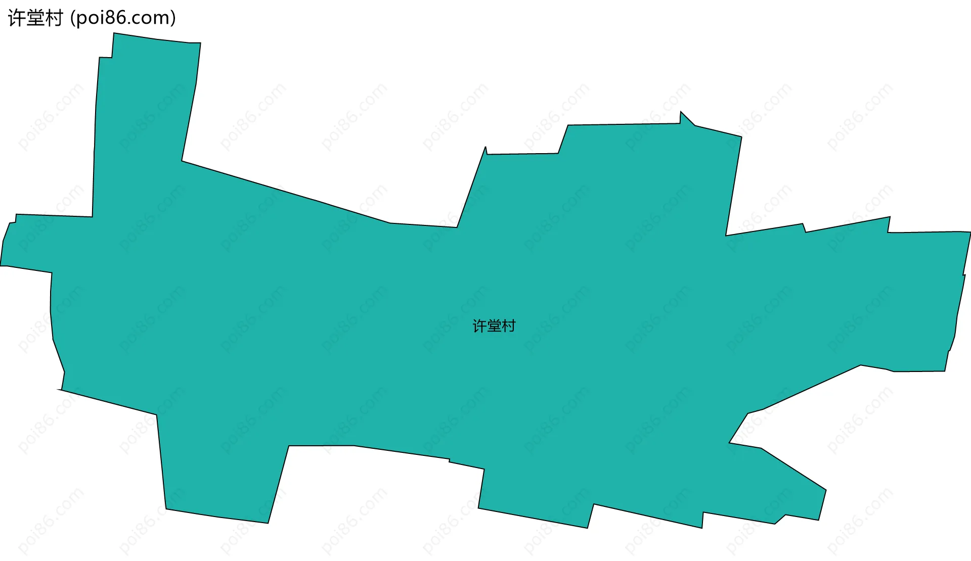 许堂村边界地图