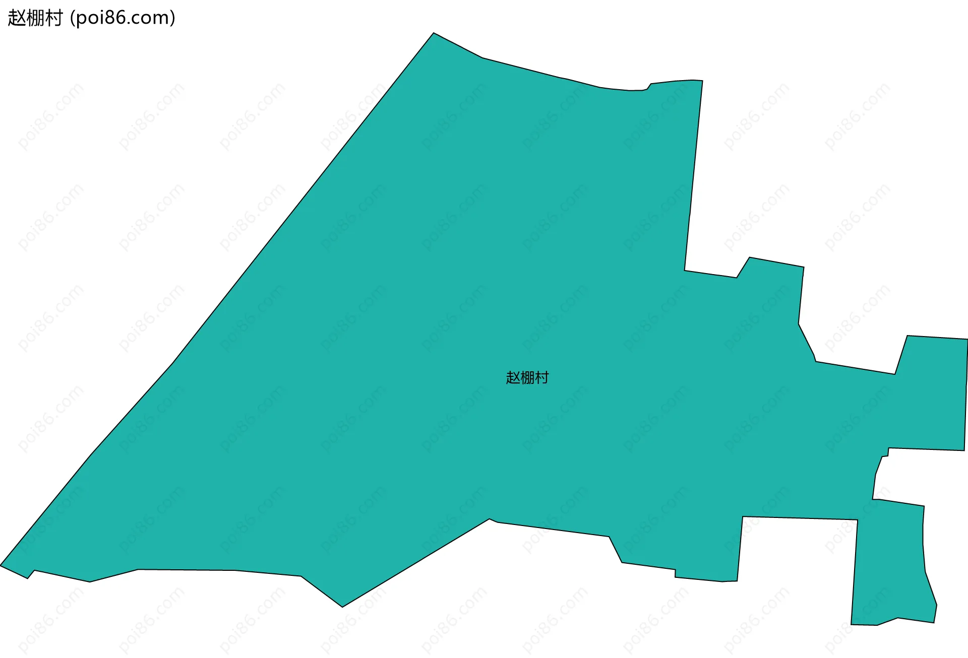 赵棚村边界地图
