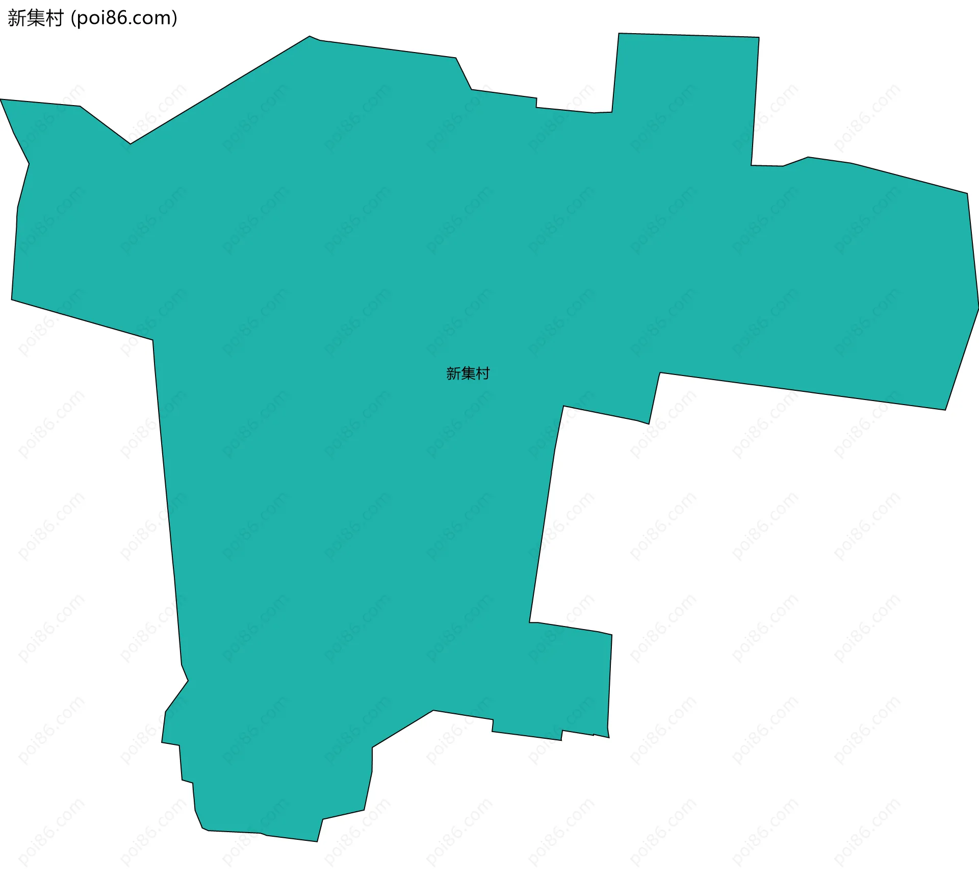 新集村边界地图