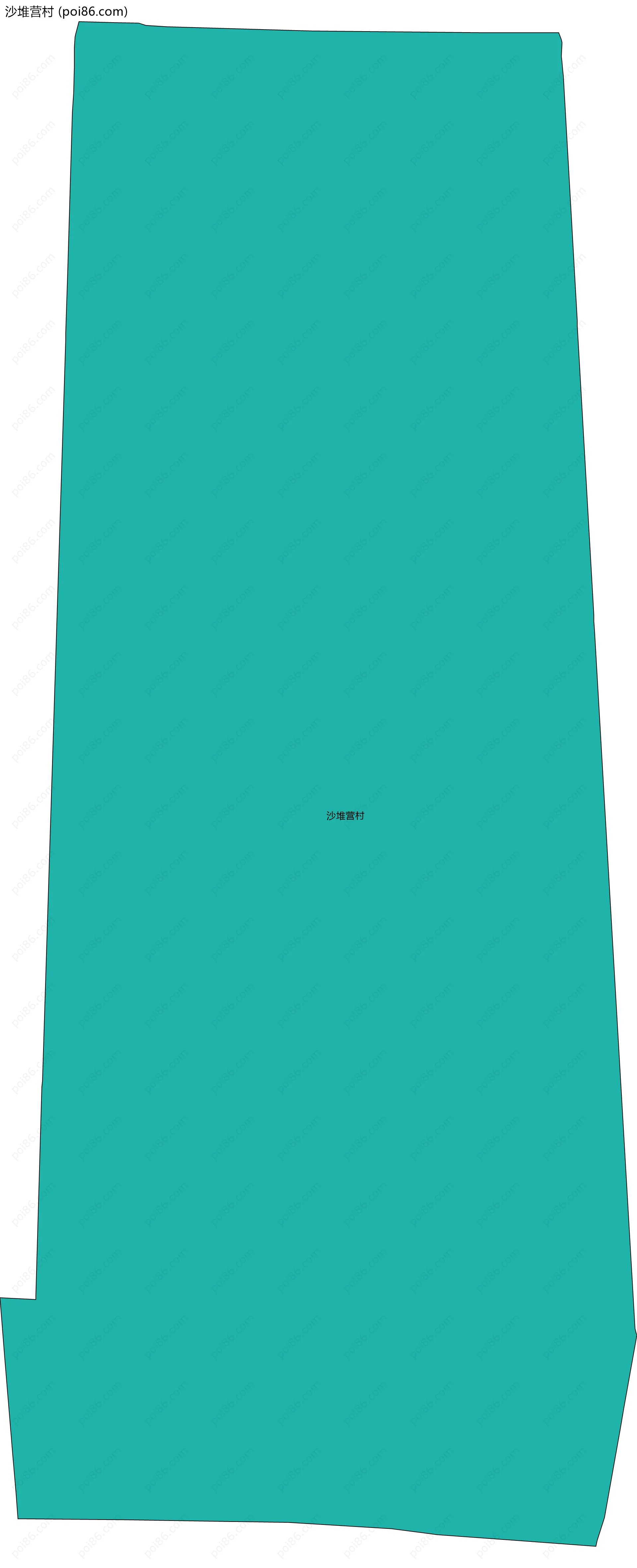 沙堆营村边界地图