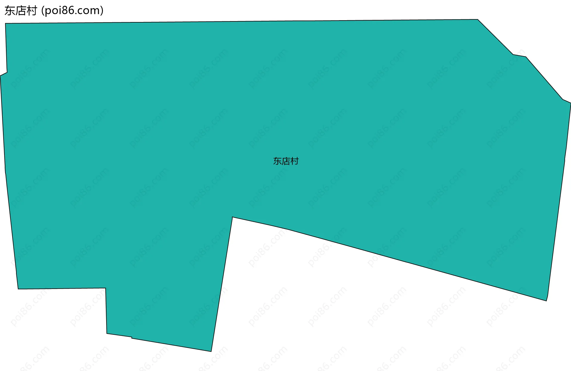 东店村边界地图