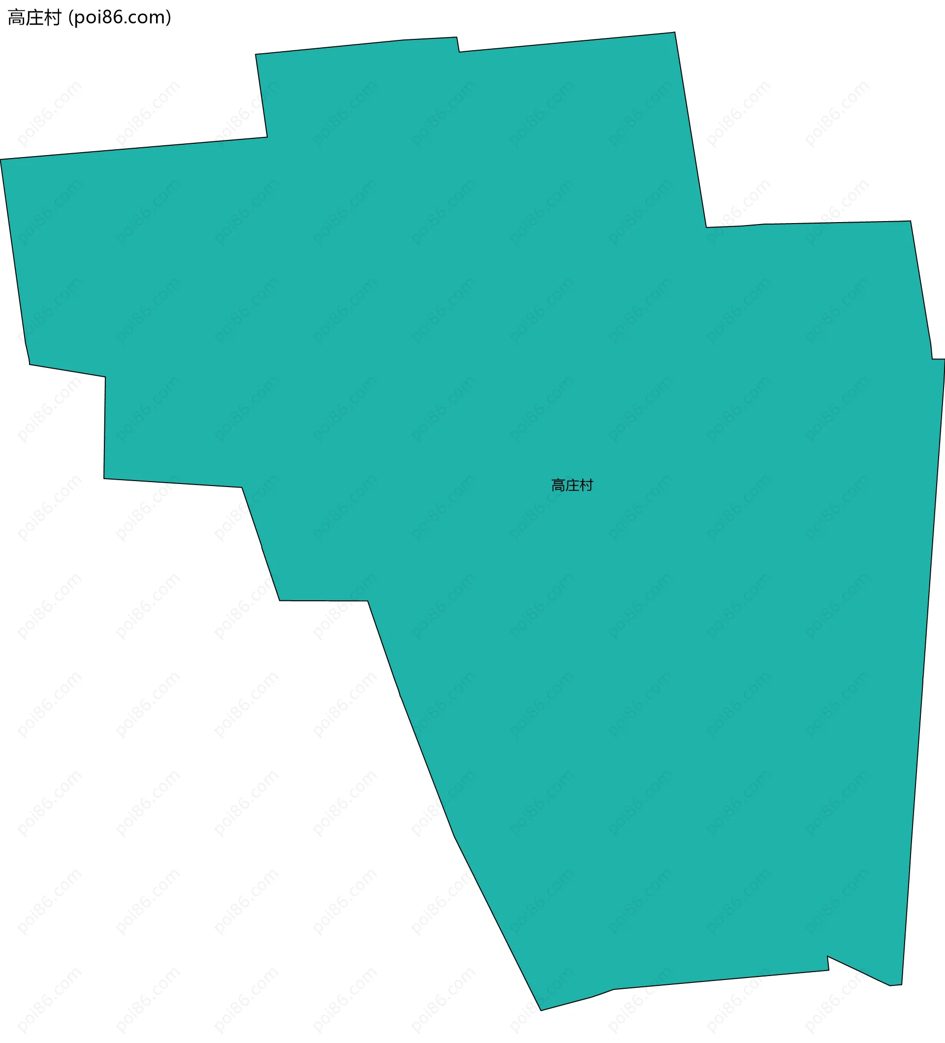 高庄村边界地图