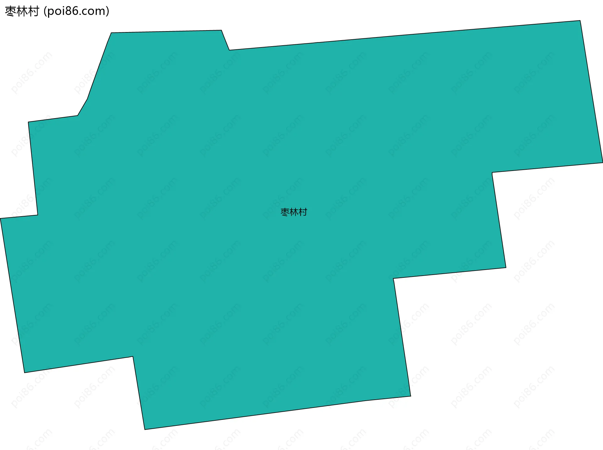 枣林村边界地图